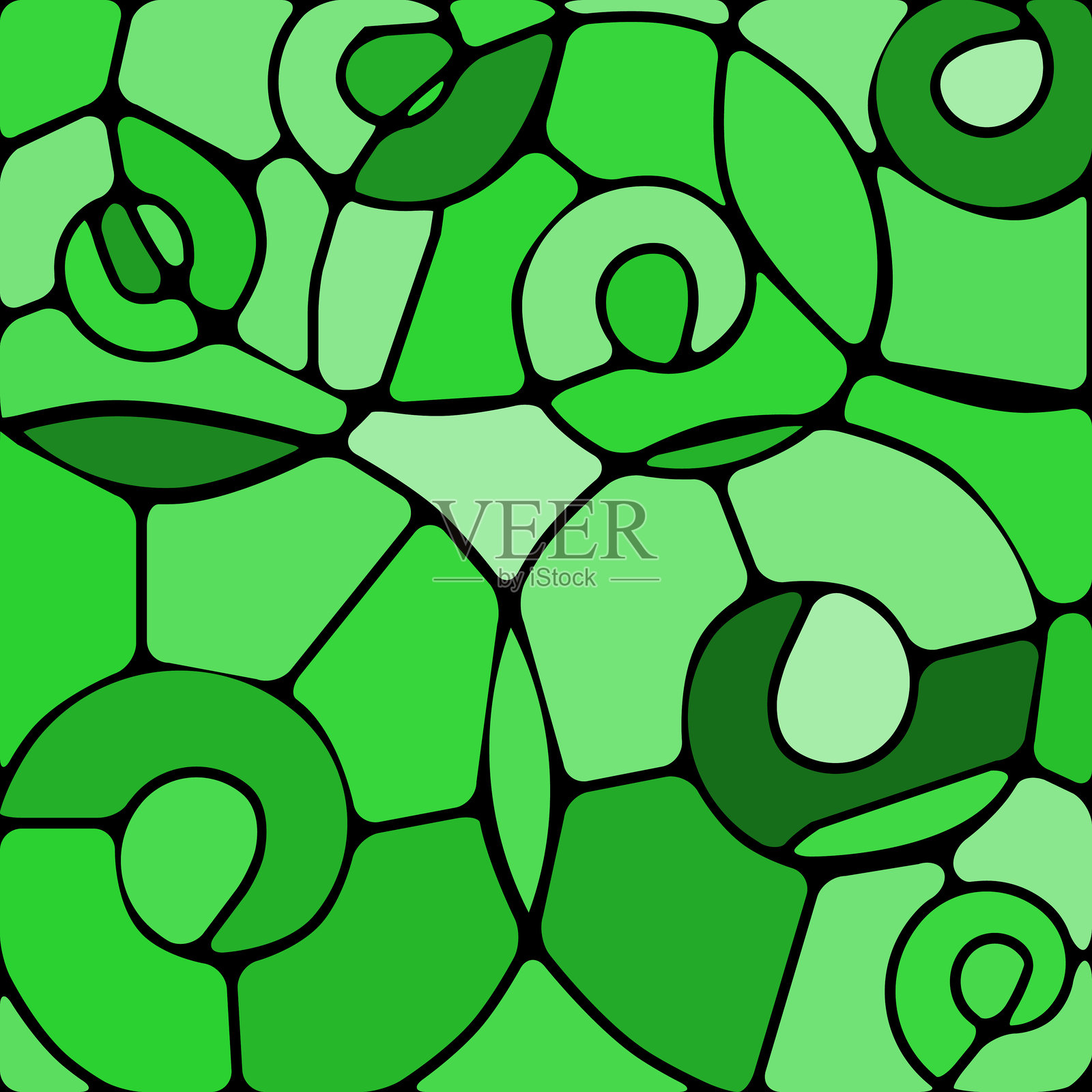 抽象的矢量彩色玻璃马赛克背景插画图片素材