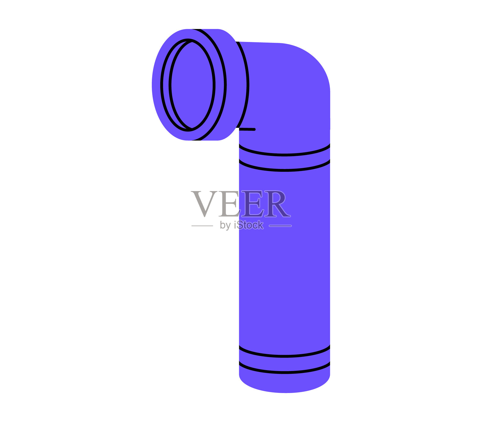 潜艇潜望镜平面插图插画图片素材