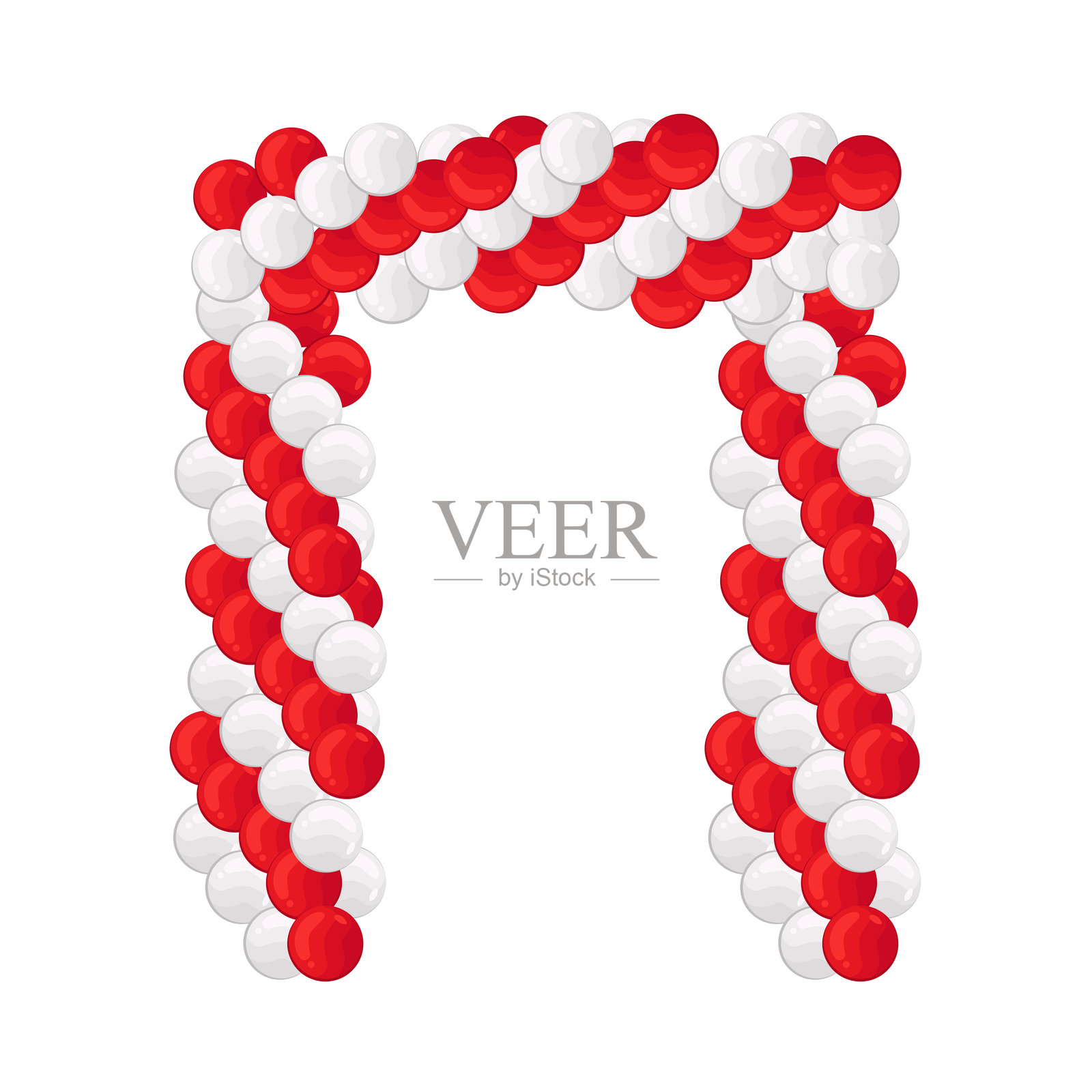 气球门插画图片素材