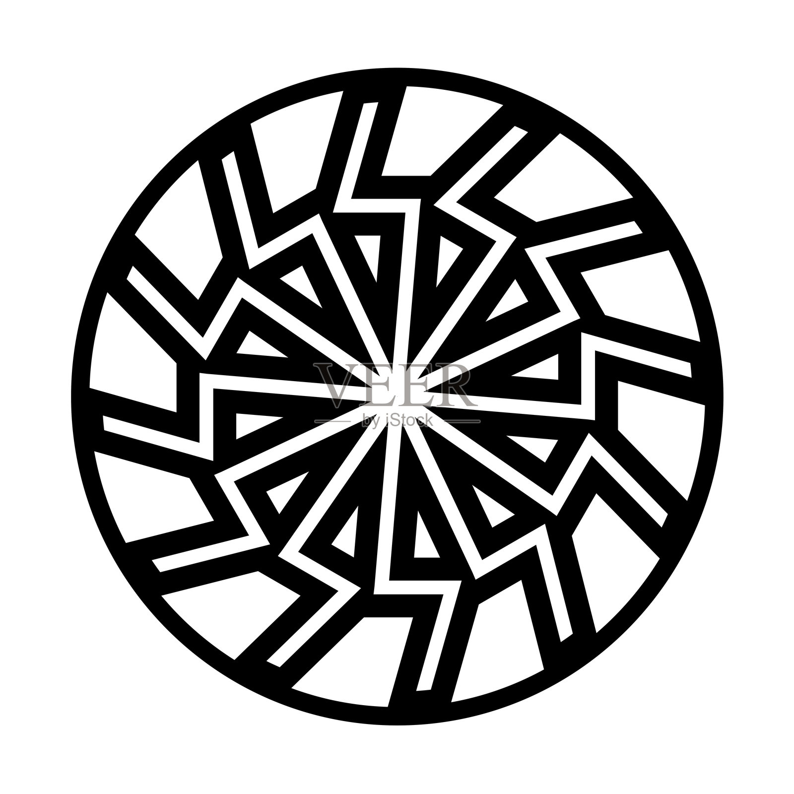 斯堪的纳维亚符文,维京人的象征。插画图片素材