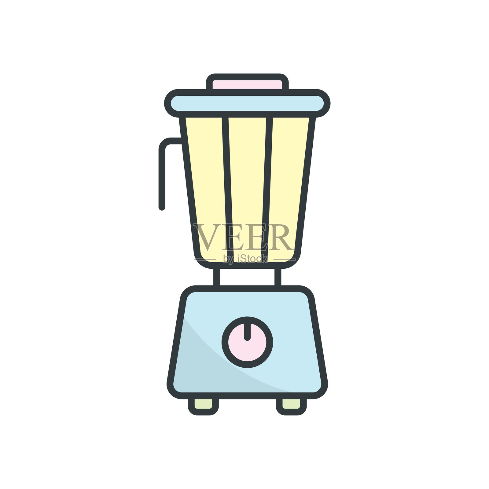 榨汁机图标矢量设计模板,简单而现代插画图片素材