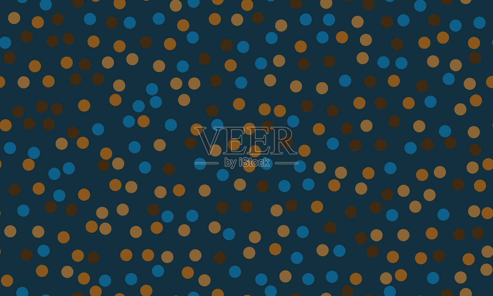无缝斑点图案,带有抽象圆形,适合纺织印刷、壁纸或创意几何海报。时尚的波尔卡圆点设计,适用于现代背景。插画图片素材