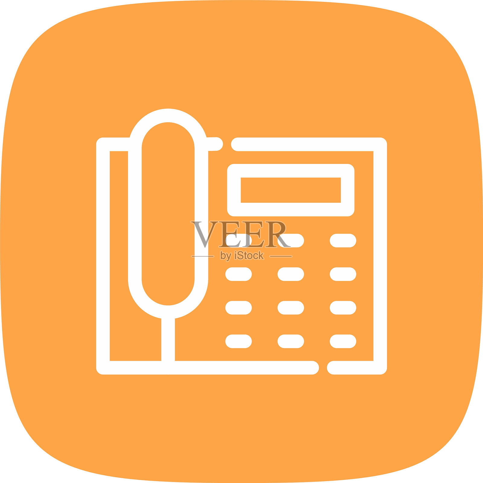 电话图标插画图片素材