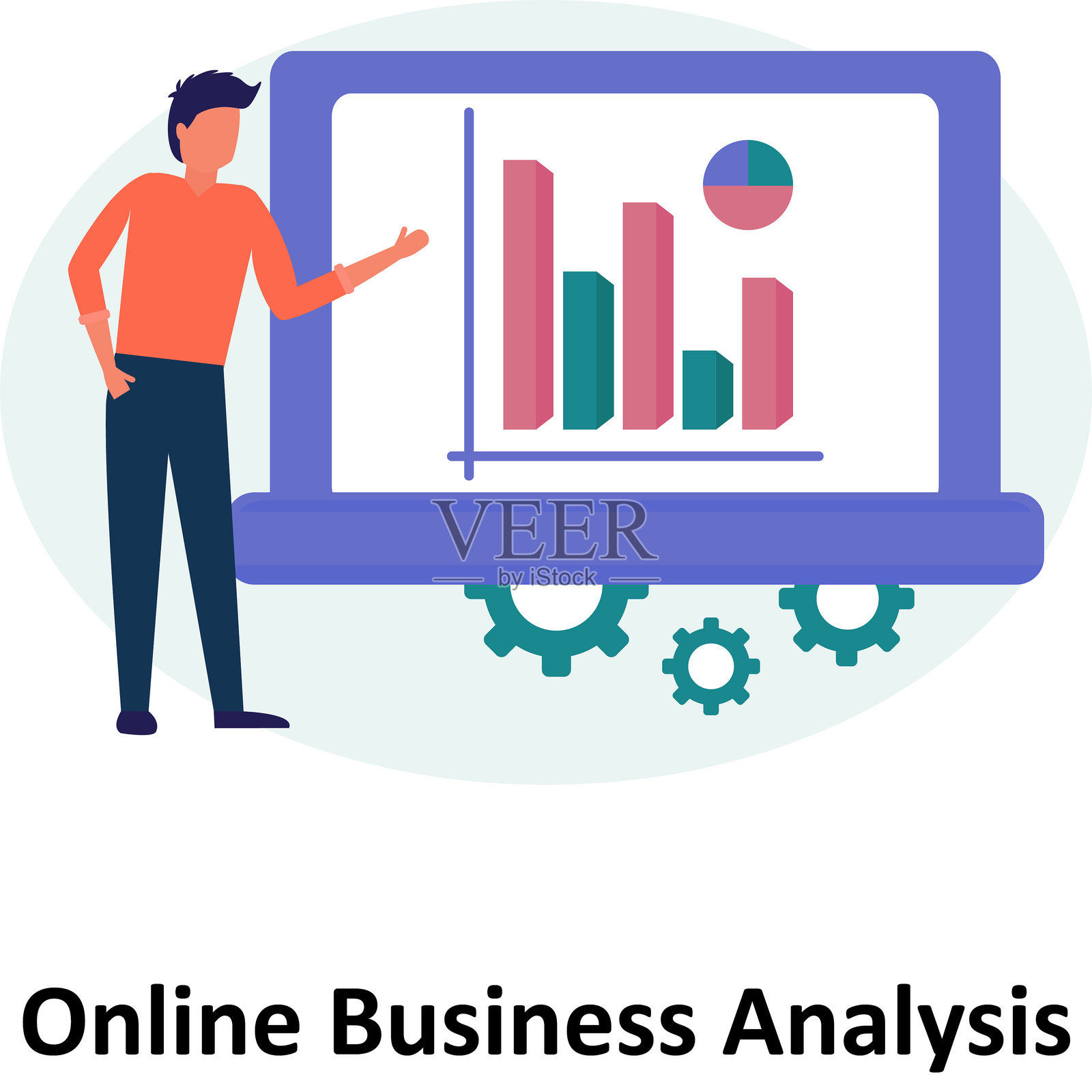 商业分析矢量插图插画图片素材