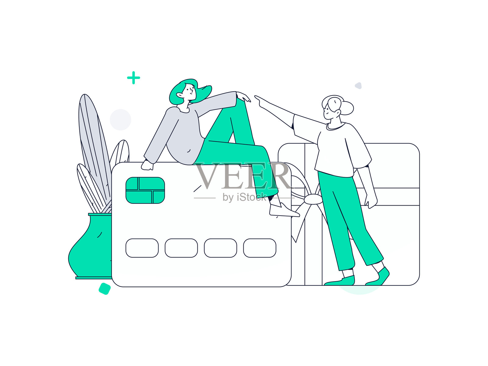 互联网金融管理投资扁平化矢量概念操作手绘插图插画图片素材