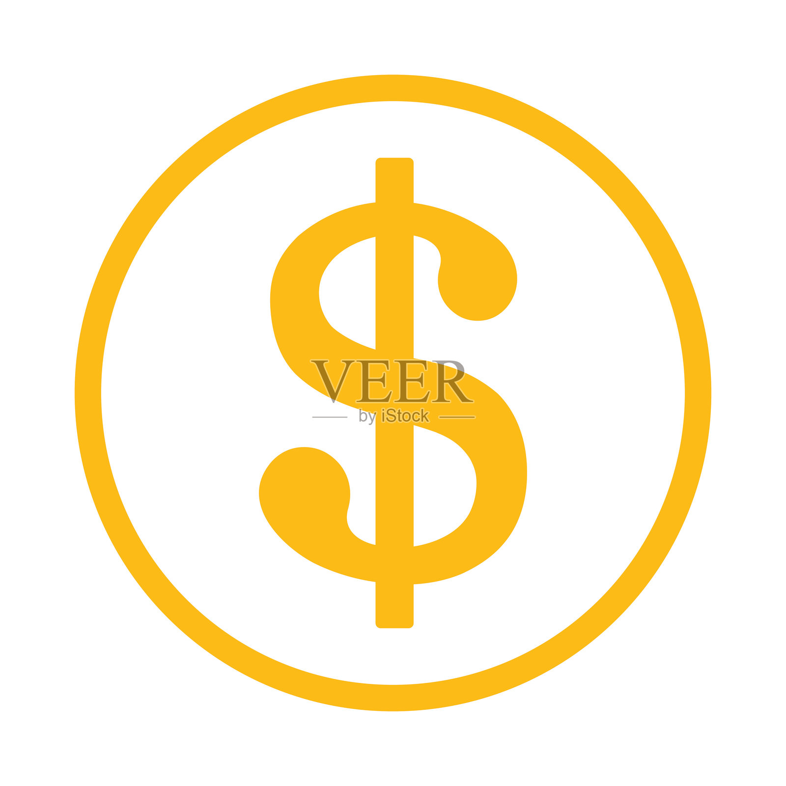 美元符号插画图片素材