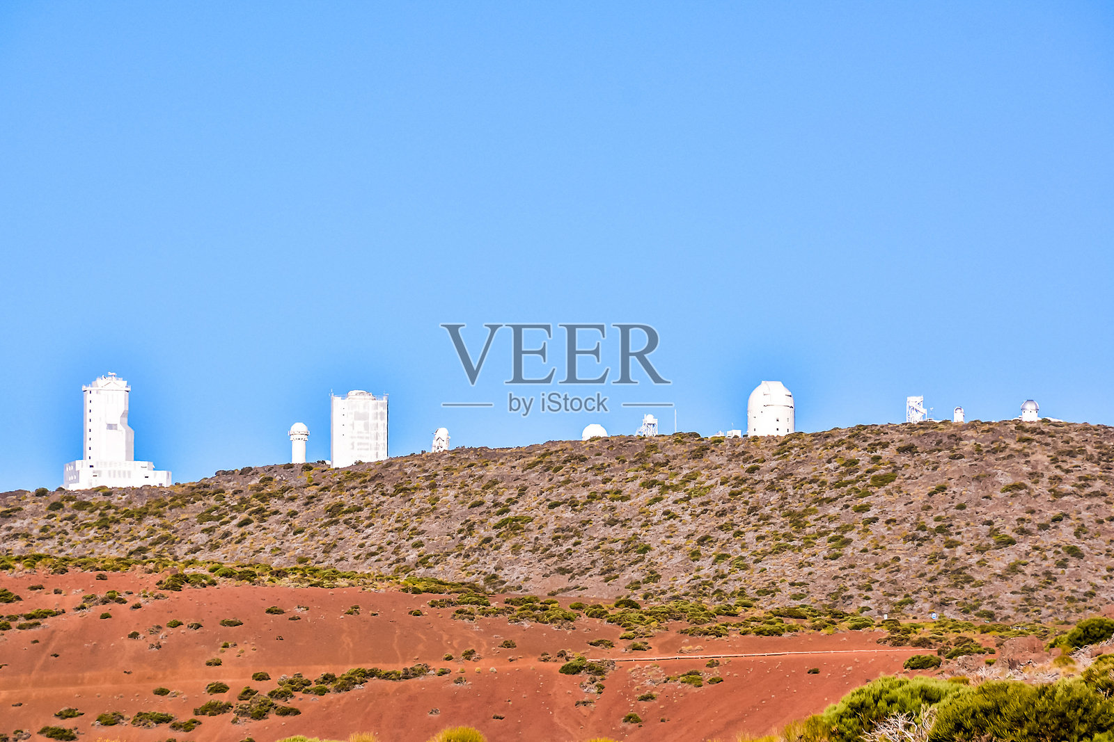 特德天文台的望远镜照片摄影图片