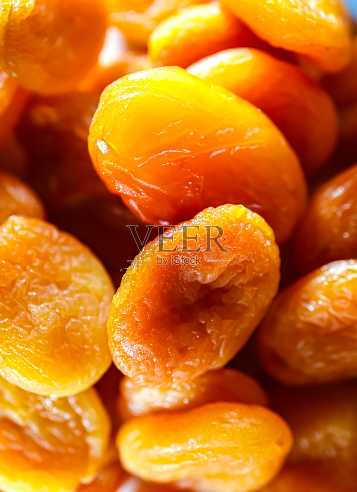 干燥去核的柔软杏子特写照片摄影图片