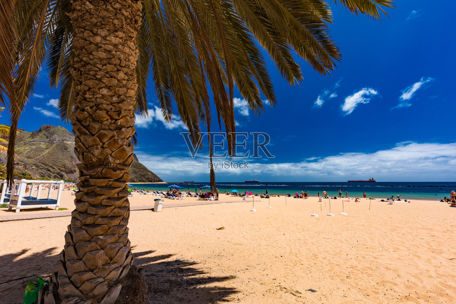 特内里费岛的拉斯特雷西塔斯海滩,西班牙,加那利群岛照片摄影图片