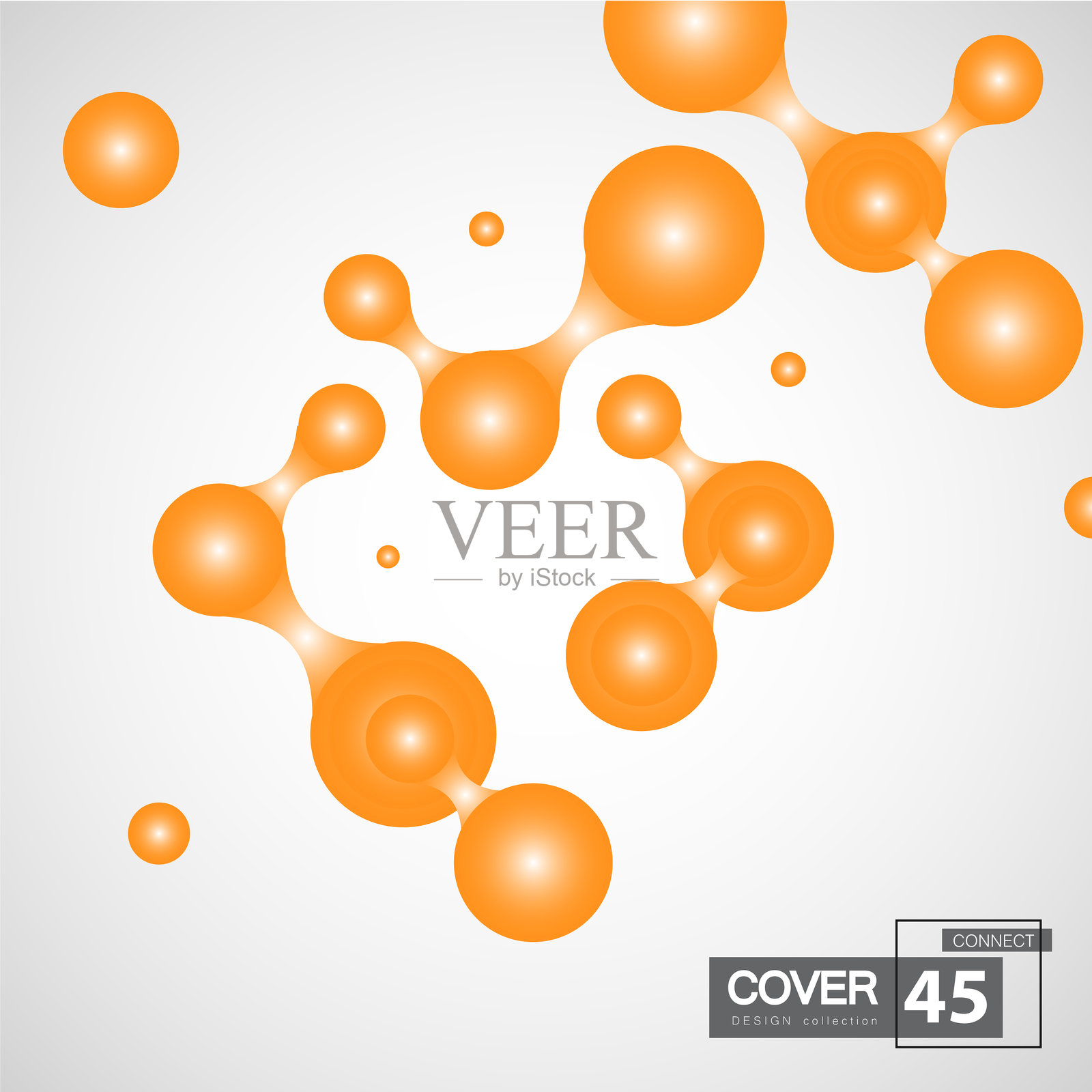 现代网络营销设计的连接。图形设计元素。数字科学技术概念。矢量抽象背景。商业设计。插画图片素材