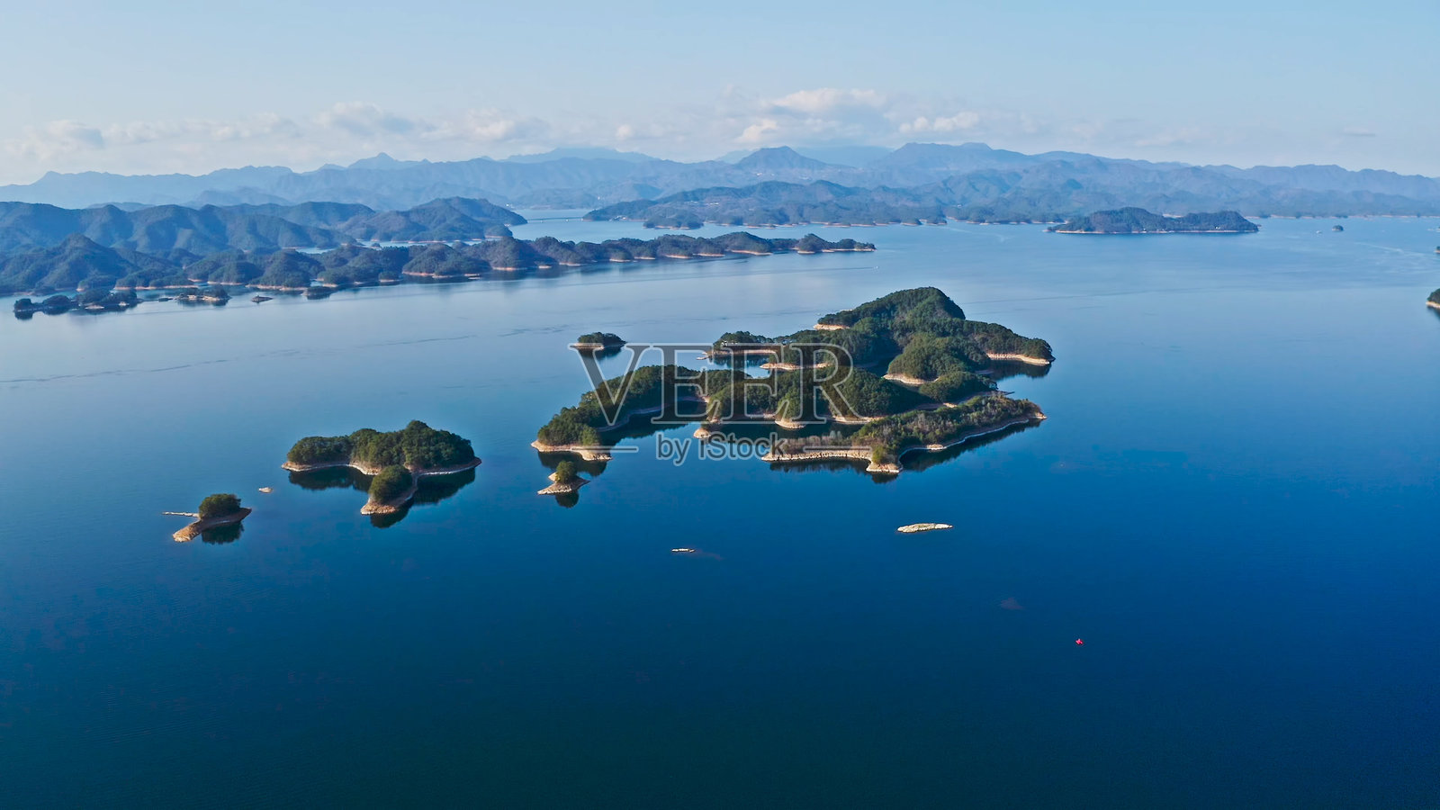 千岛湖,杭州,浙江省,中国,亚洲。新安江水电站。照片摄影图片