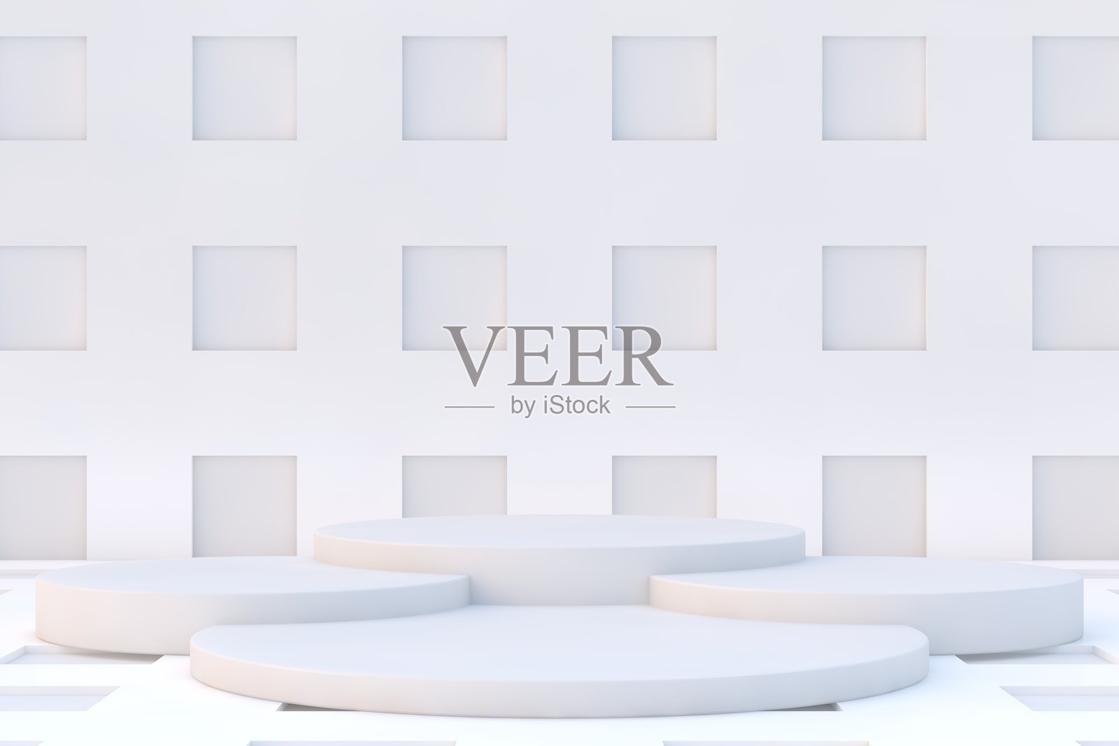 白色背景,空的产品展示架,空白场景,空的产品展示,展厅照片摄影图片