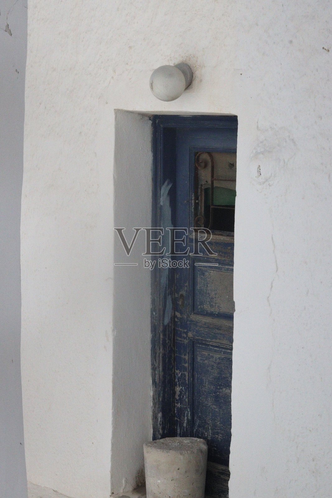 在圣托里尼散步照片摄影图片