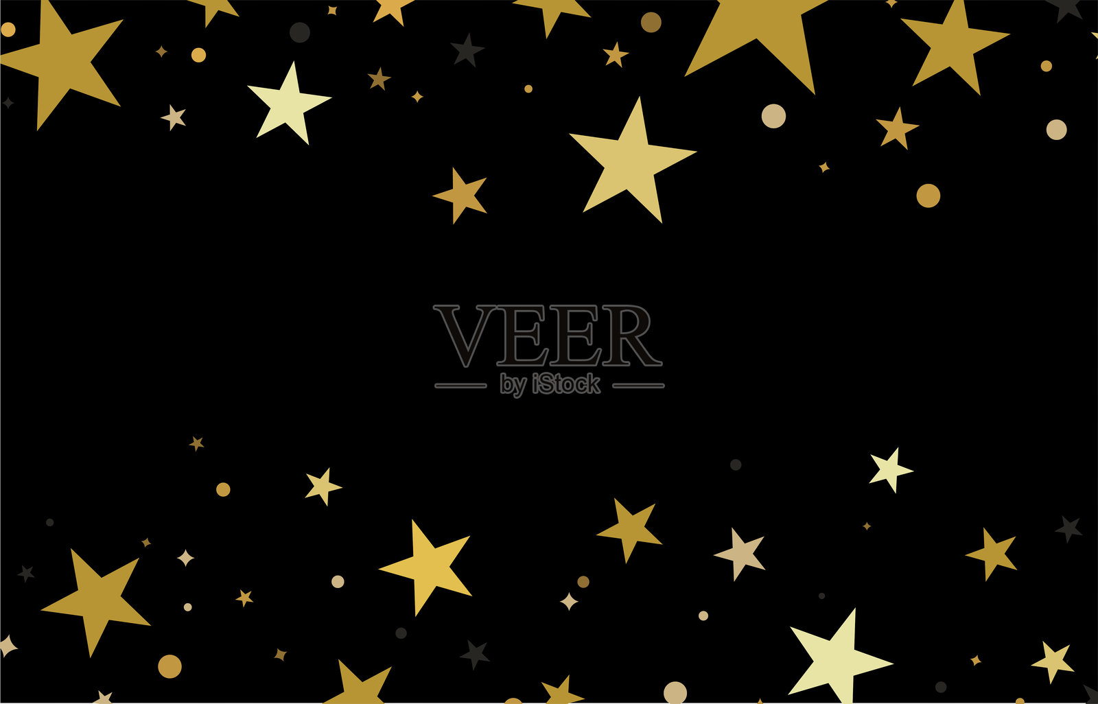 漂浮的星星插画图片素材