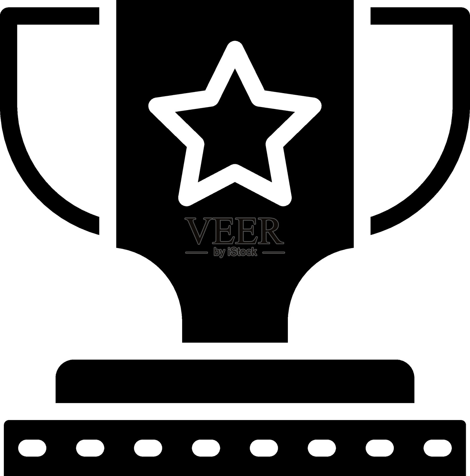 赌场奖杯图标矢量设计图标风格插画图片素材