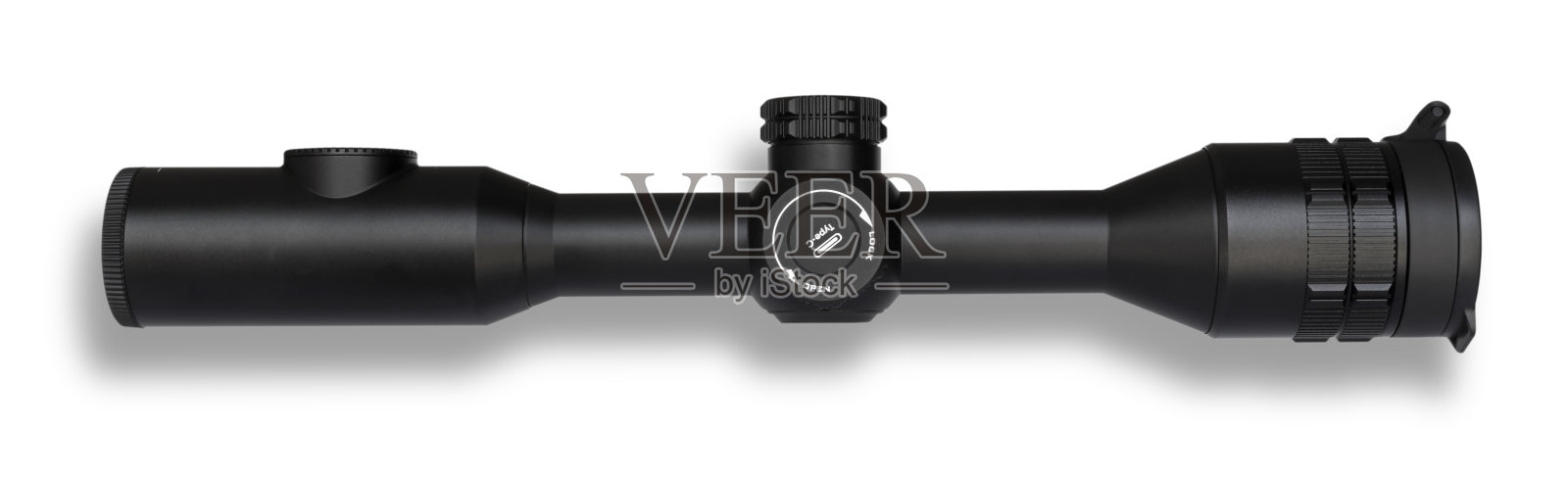 红外望远镜瞄准器充电端口侧的阴影和光学组件照片摄影图片