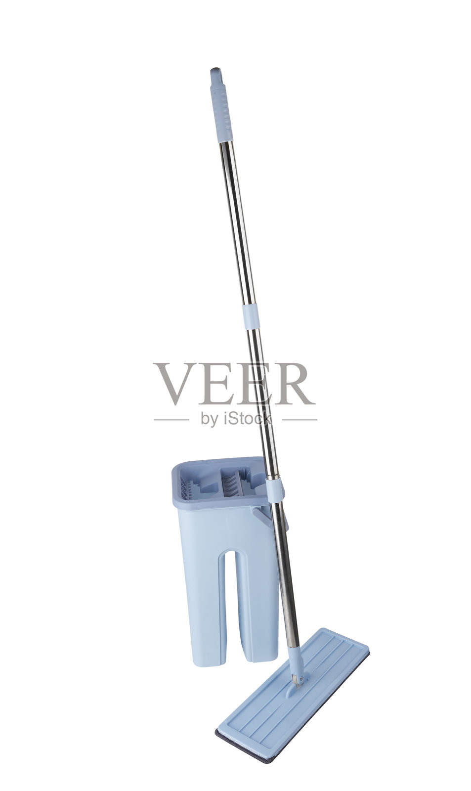 Blue plastic mop照片摄影图片