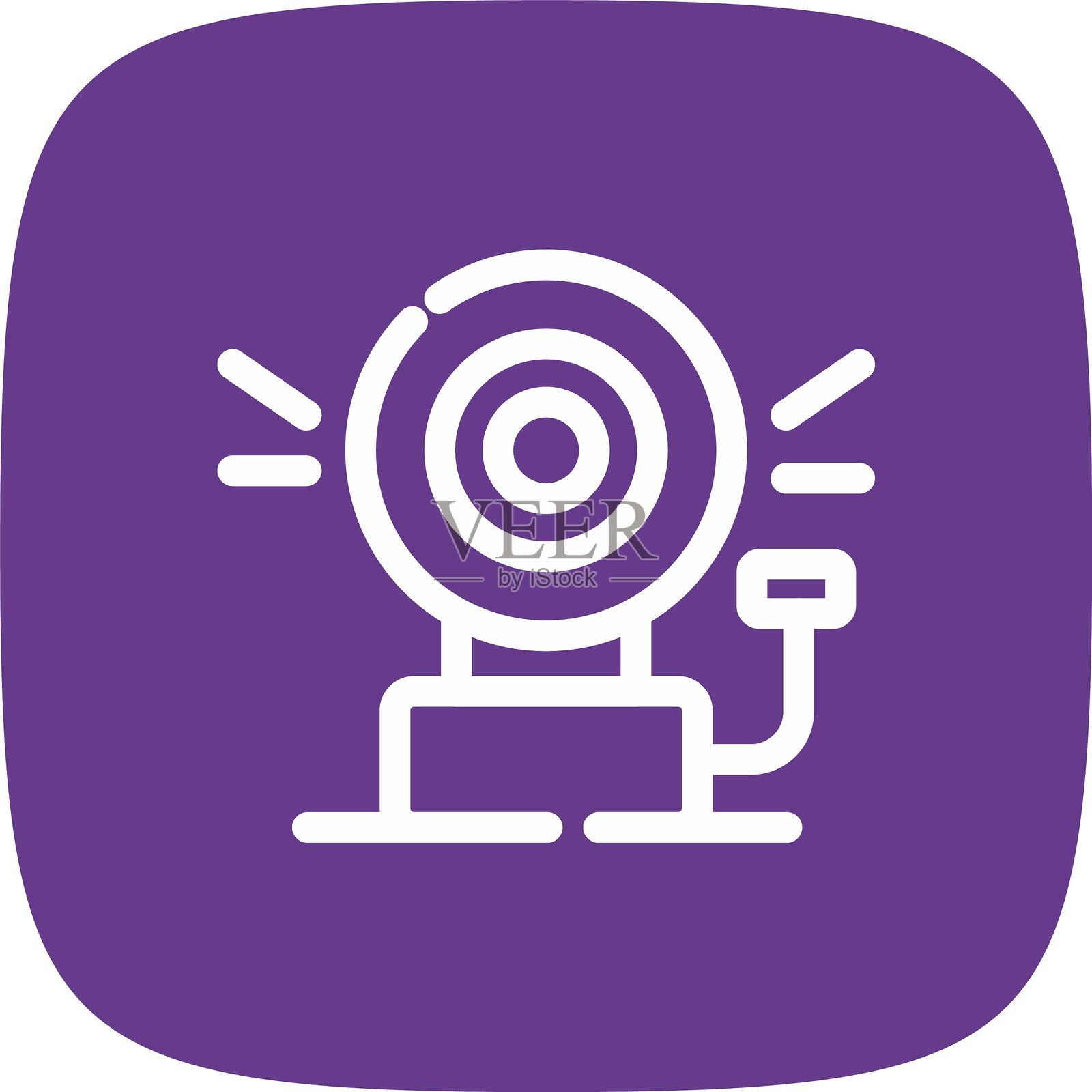 学校铃铛图标插画图片素材