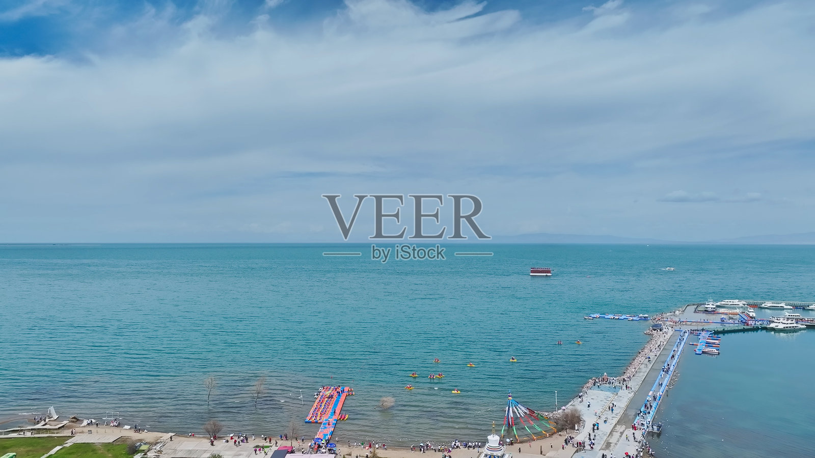 青海湖,青海,中国,亚洲。照片摄影图片