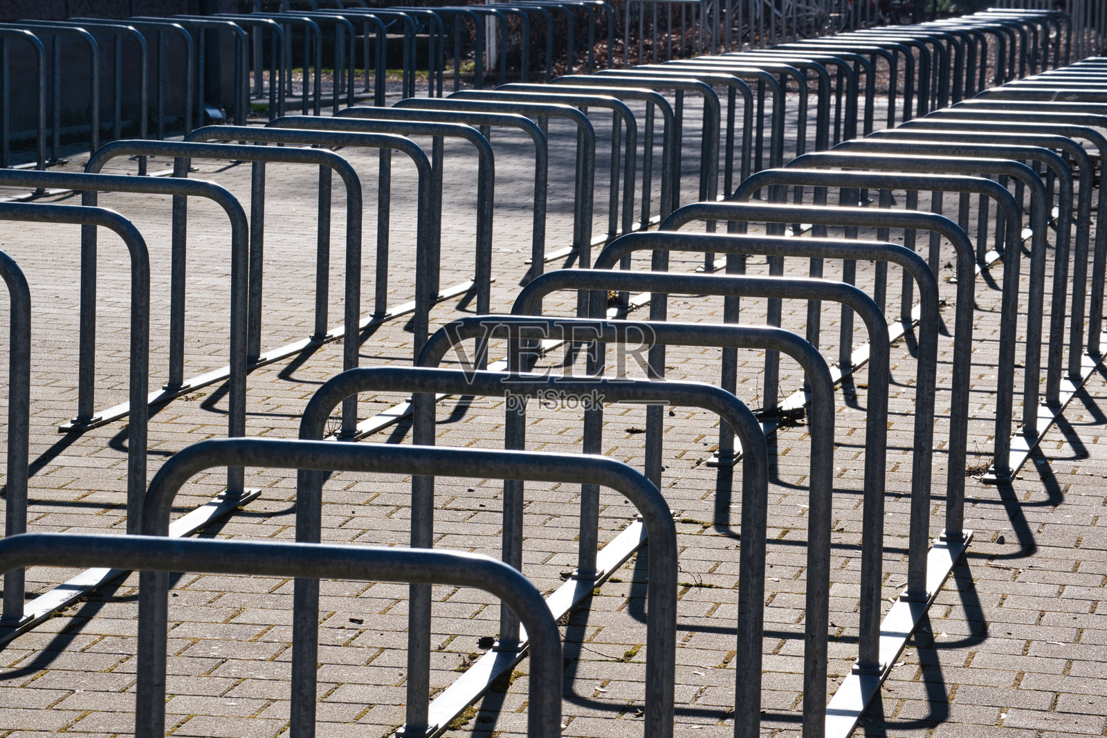 空的金属自行车架照片摄影图片