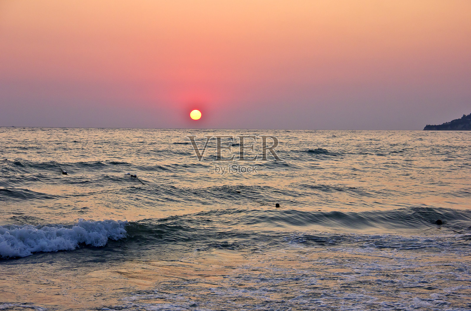 土耳其爱琴海的日落照片摄影图片