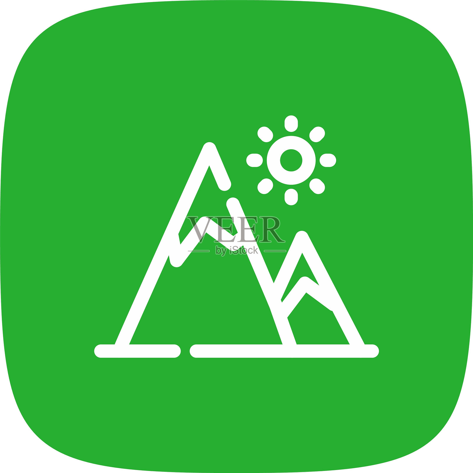 山脉图标插画图片素材