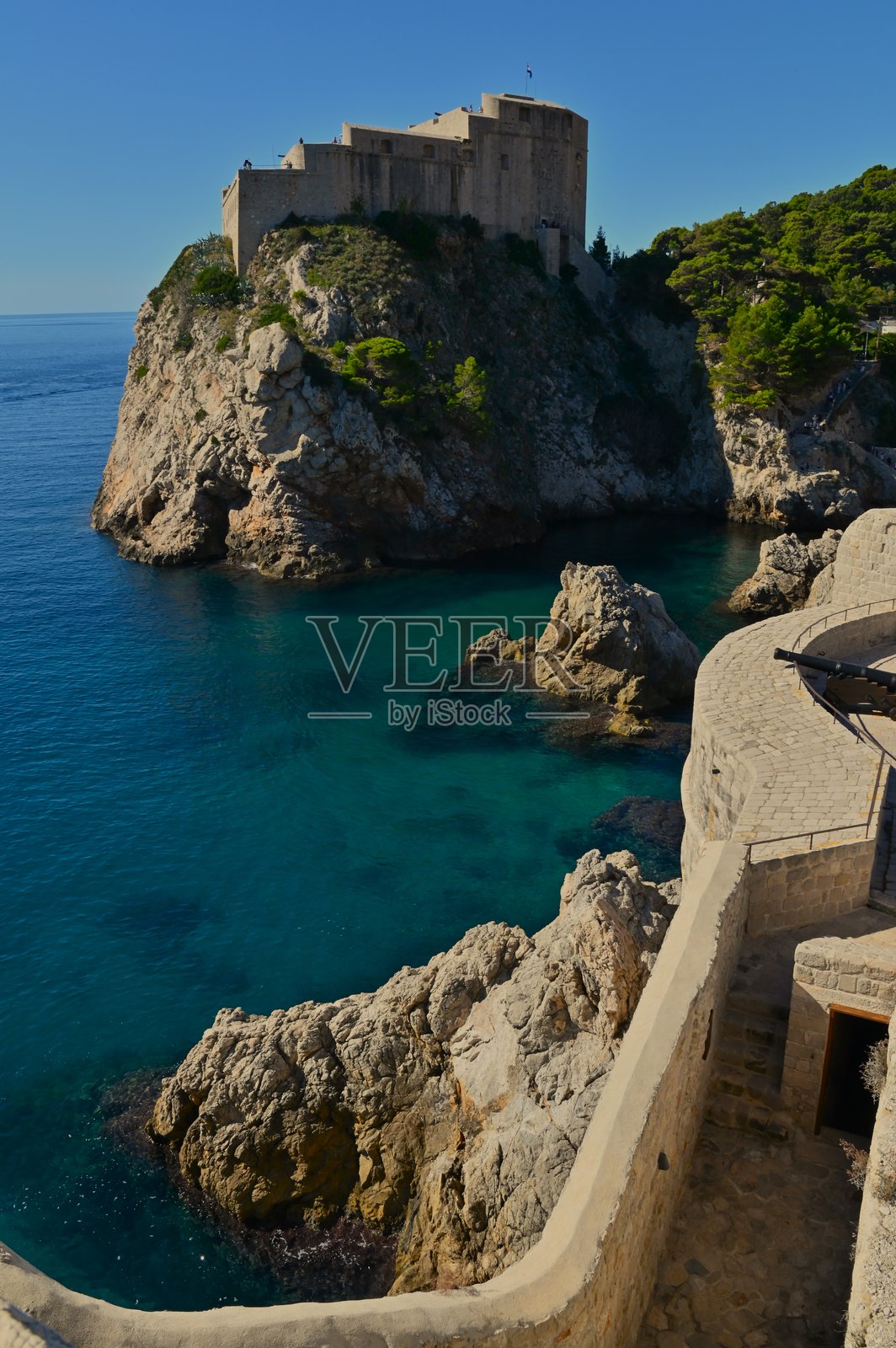 克罗地亚的地标 - 杜布罗夫尼克照片摄影图片