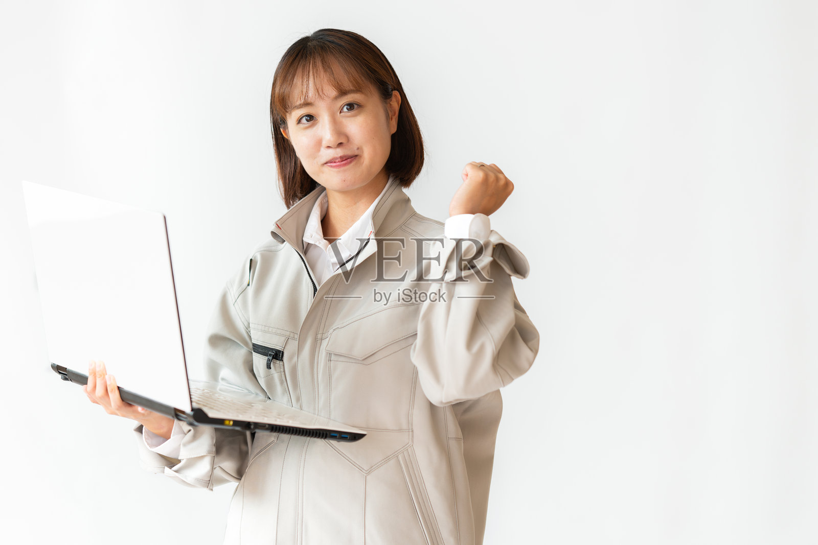 电脑和女人照片摄影图片