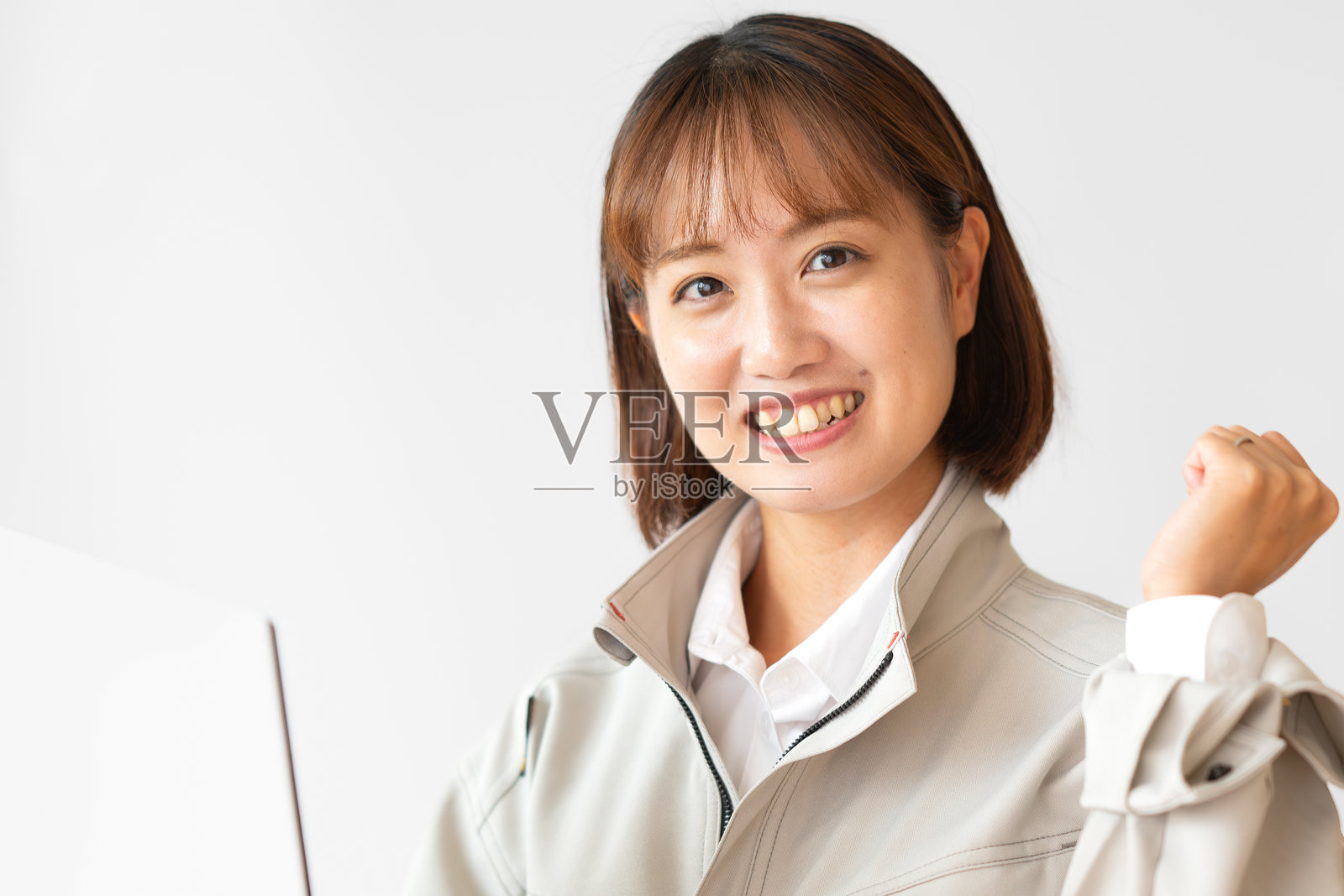 电脑和女人照片摄影图片