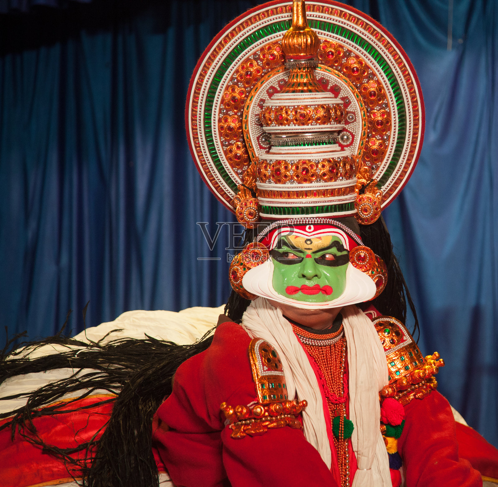 艺术家展示的卡塔卡利罕见姿势照片摄影图片