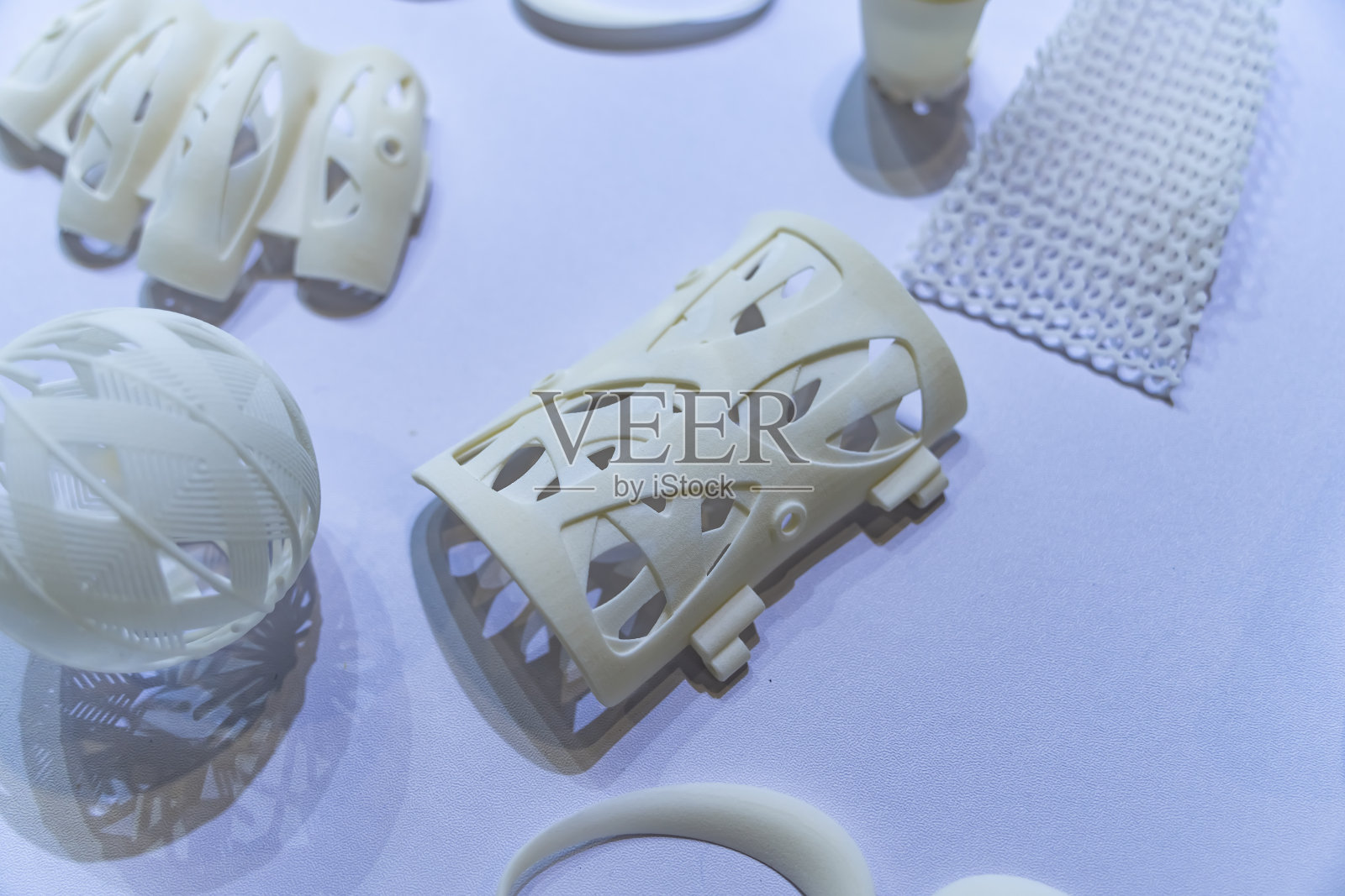 粉末3D打印的骨科塑料假肢照片摄影图片