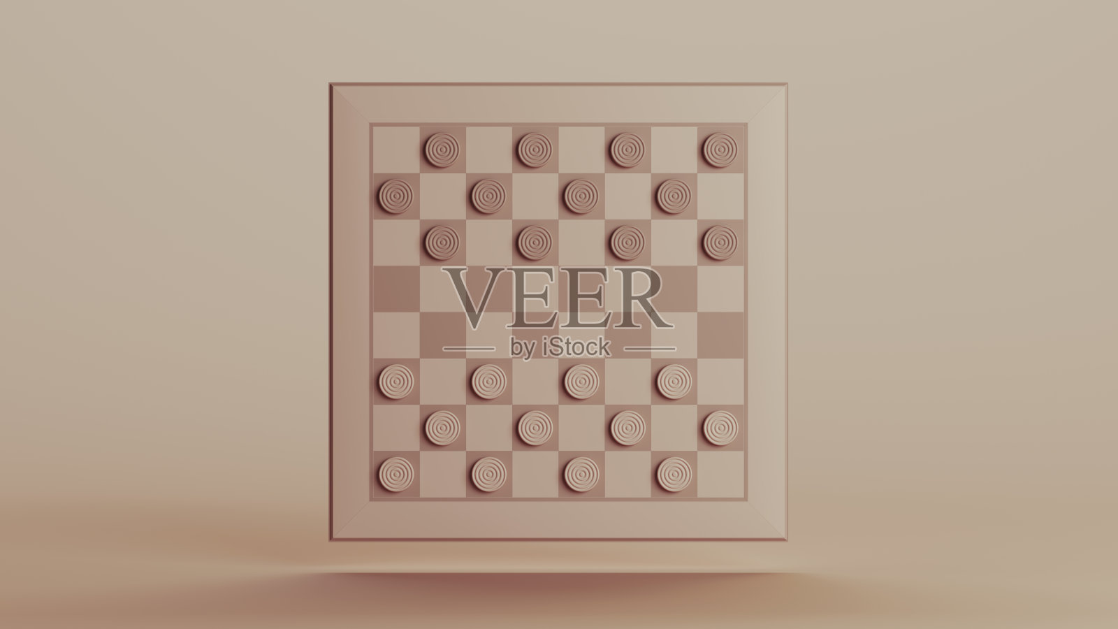 跳棋棋盘策略游戏套装,米色中性单色柔和色调照片摄影图片