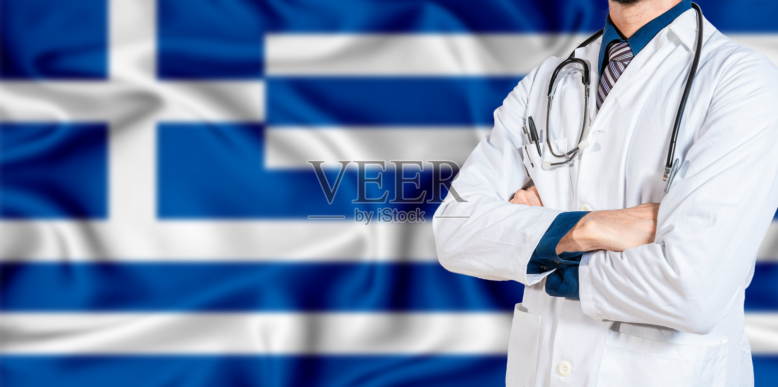 希腊国家卫生系统。希腊健康与医疗保险概念照片摄影图片