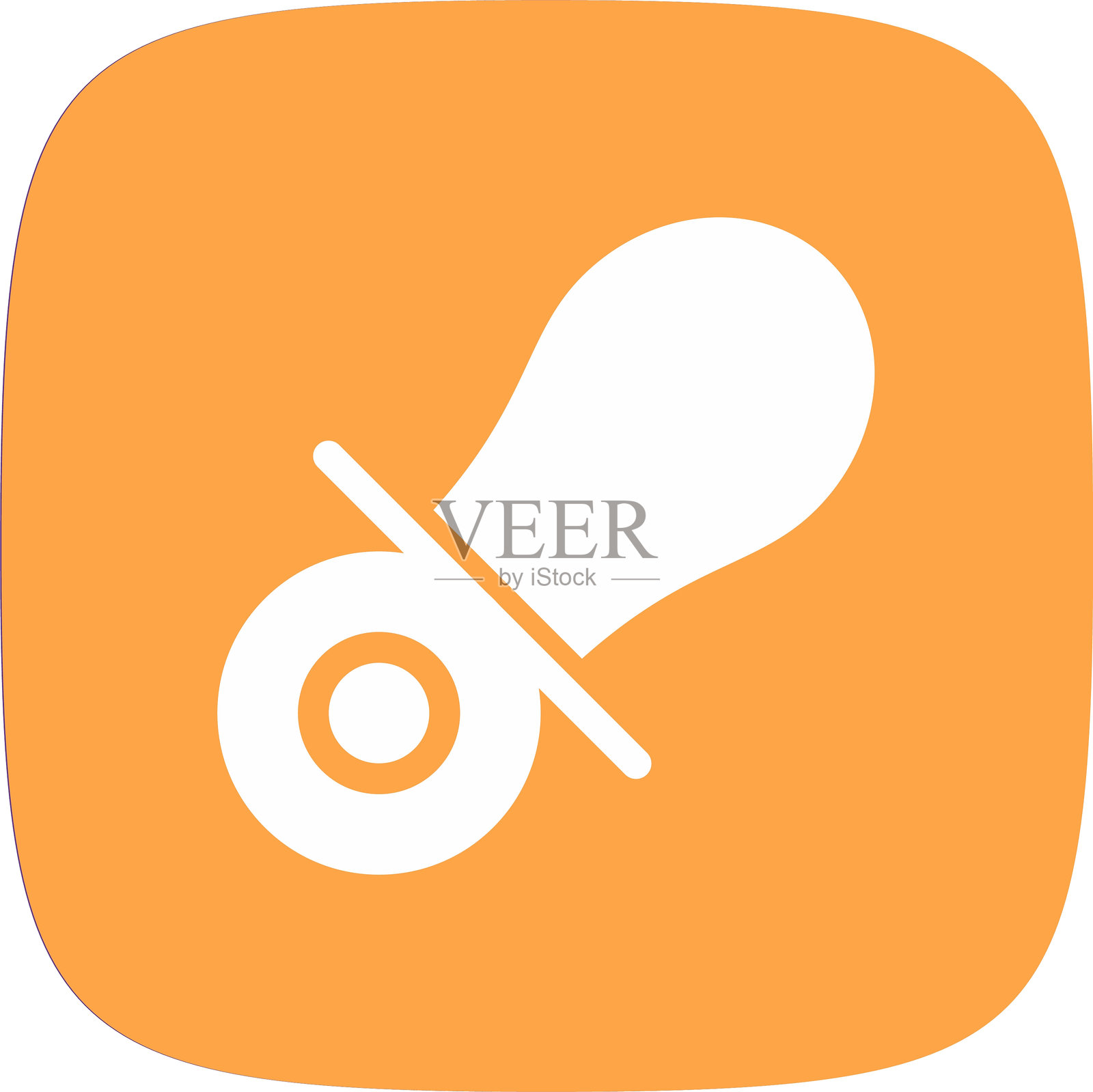 安抚奶嘴图标插画图片素材