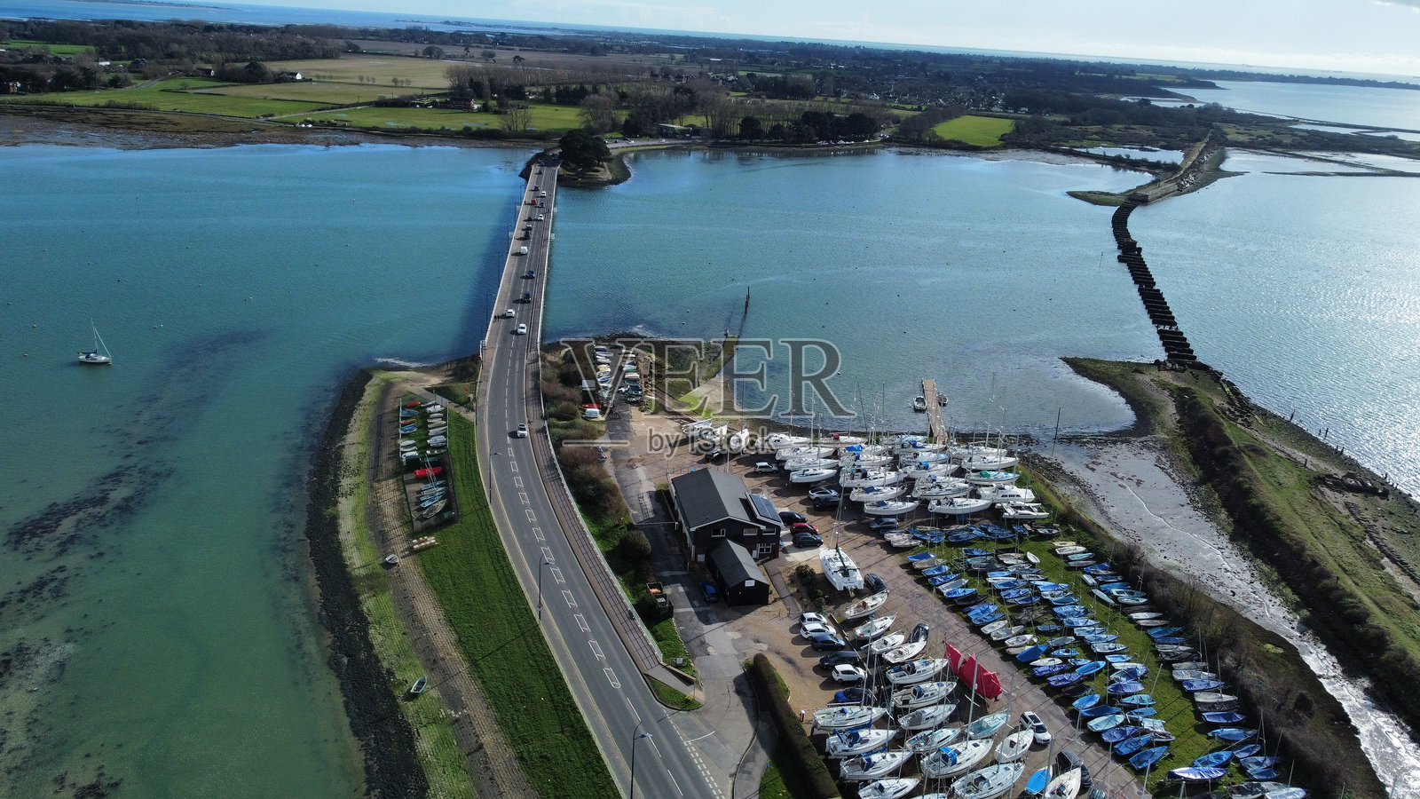 通往岛屿的桥照片摄影图片