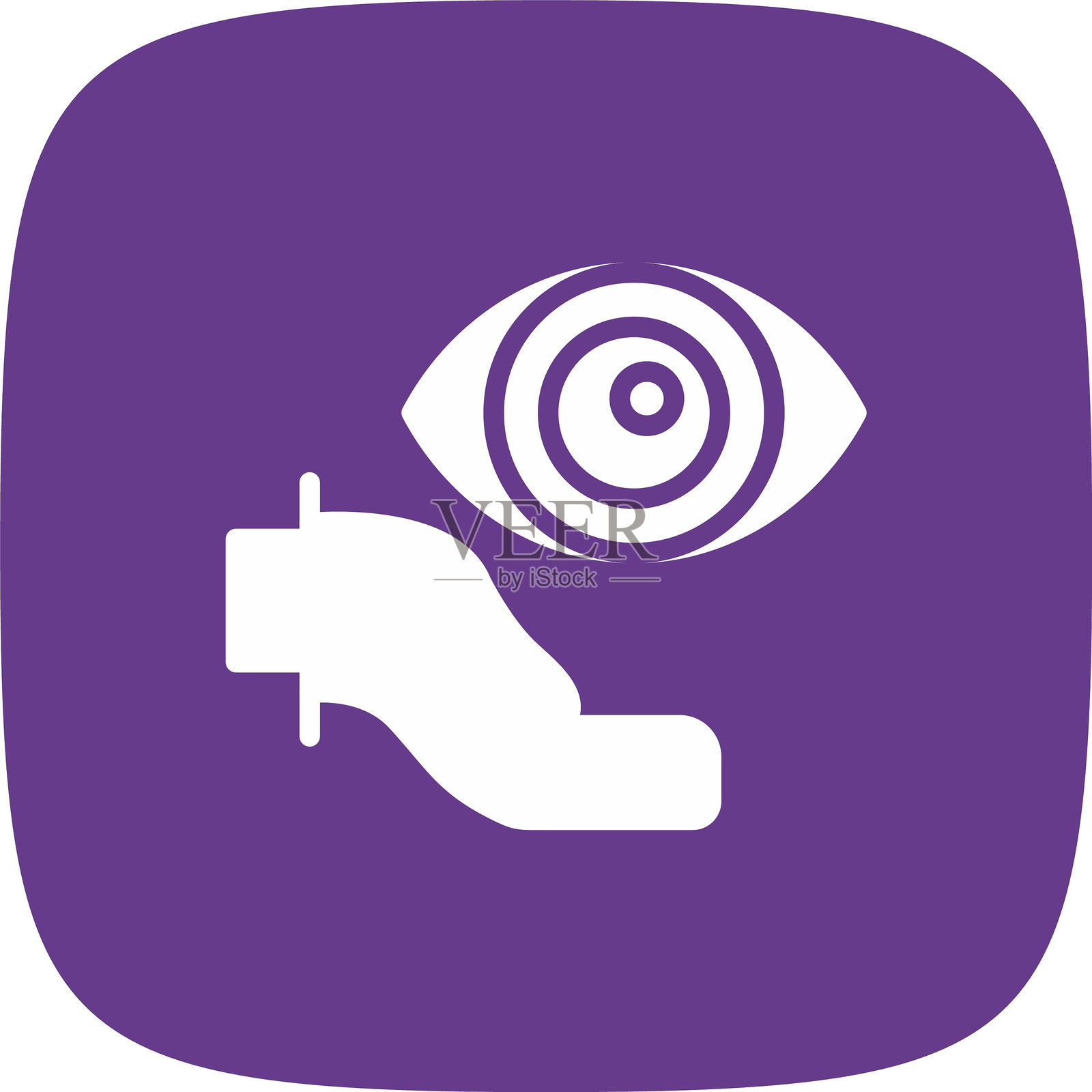 初级眼科护理图标插画图片素材