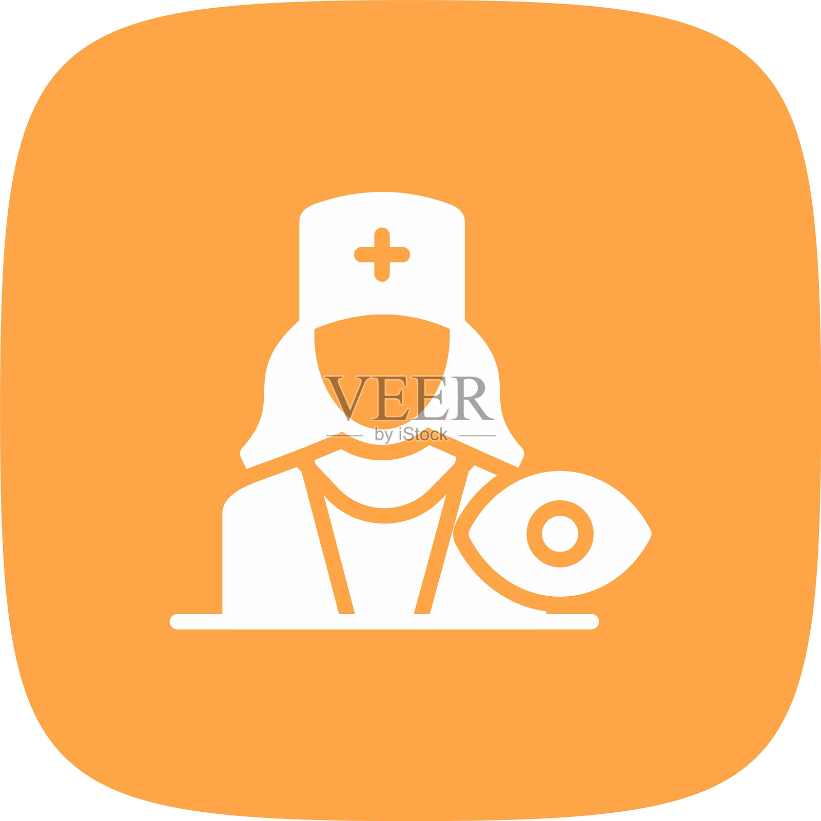 儿童眼科专家图标插画图片素材