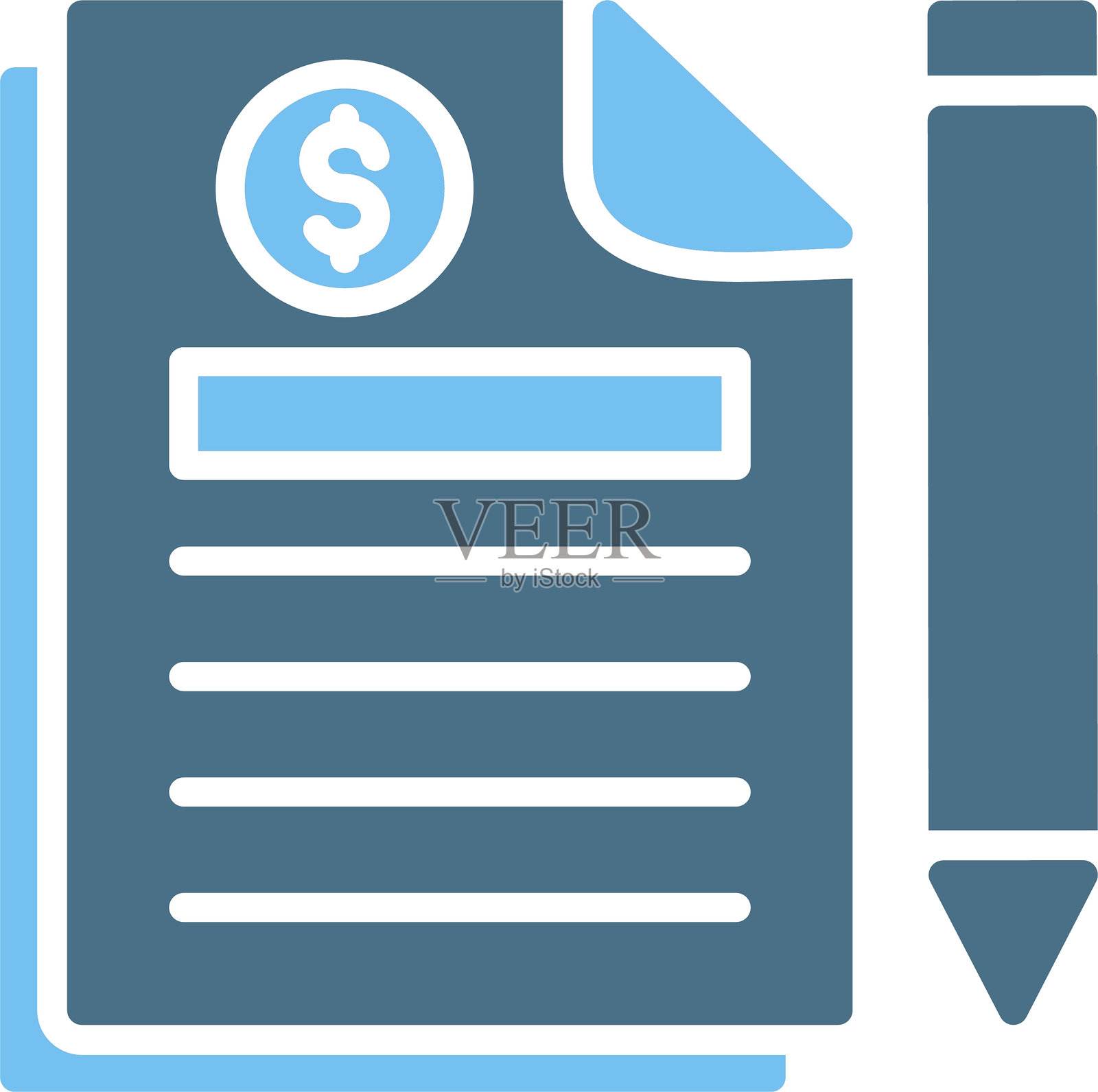 声明图标双色图标插画图片素材