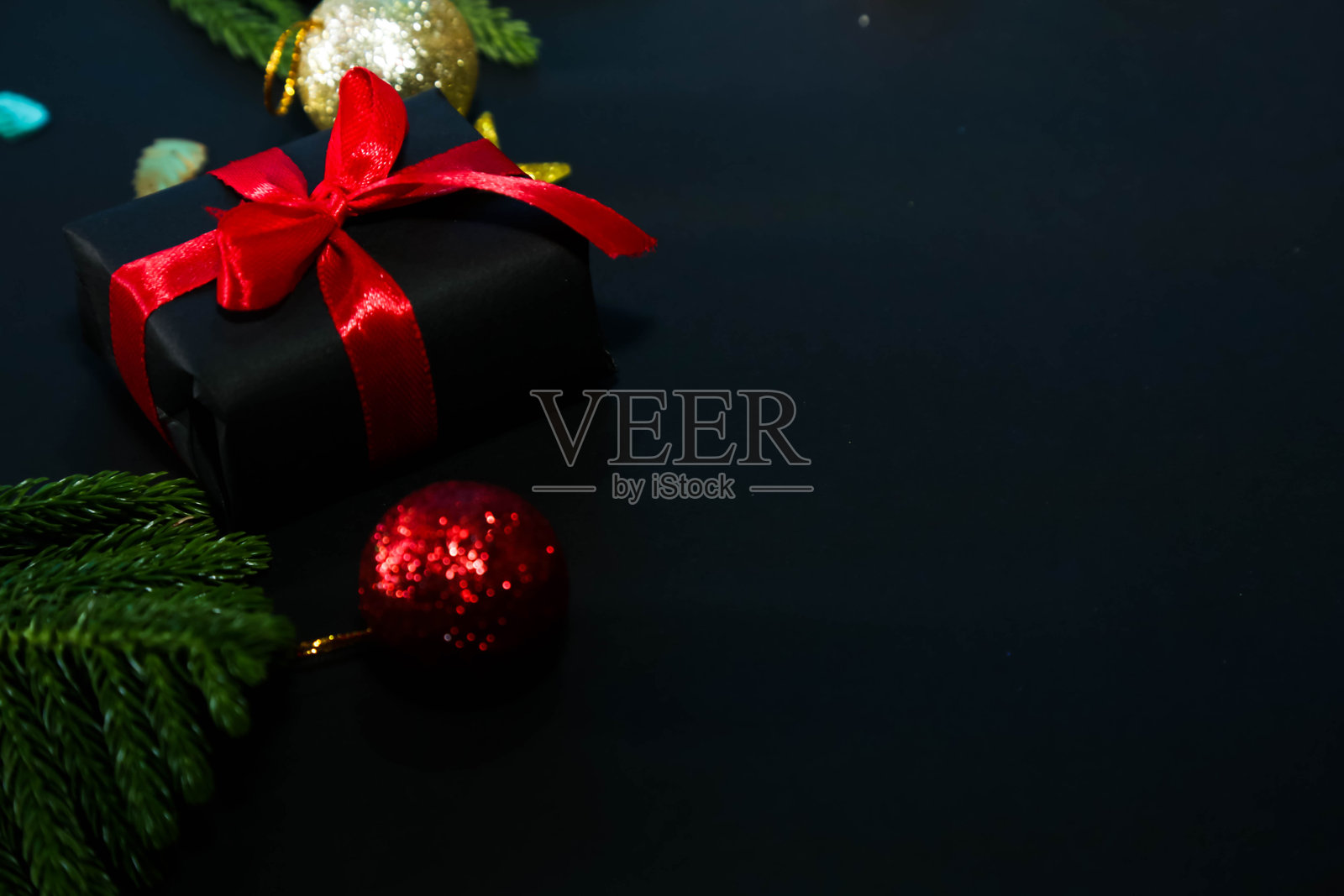 圣诞节和新年祝福背景照片摄影图片