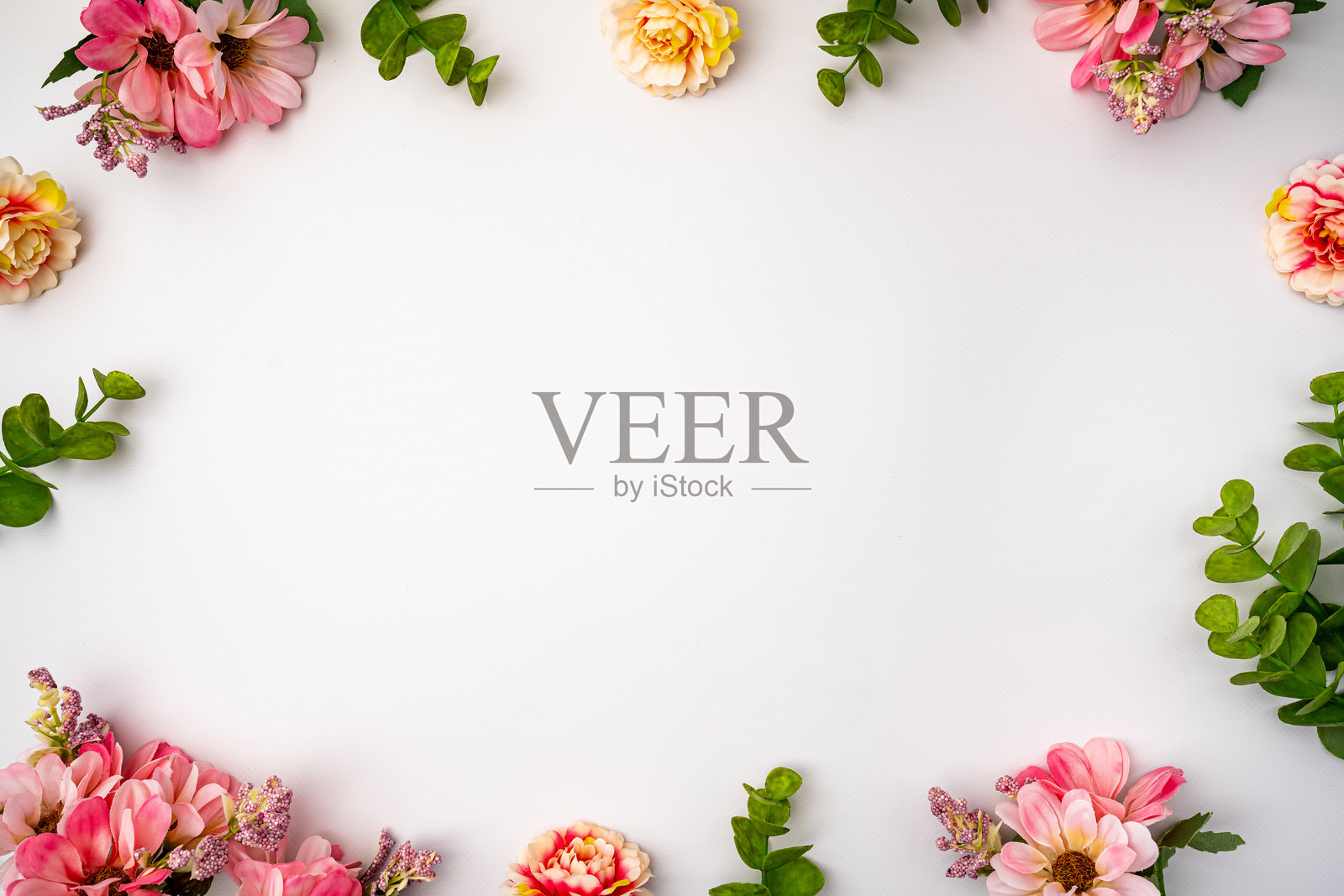 复活节快乐的概念与复活节彩蛋照片摄影图片