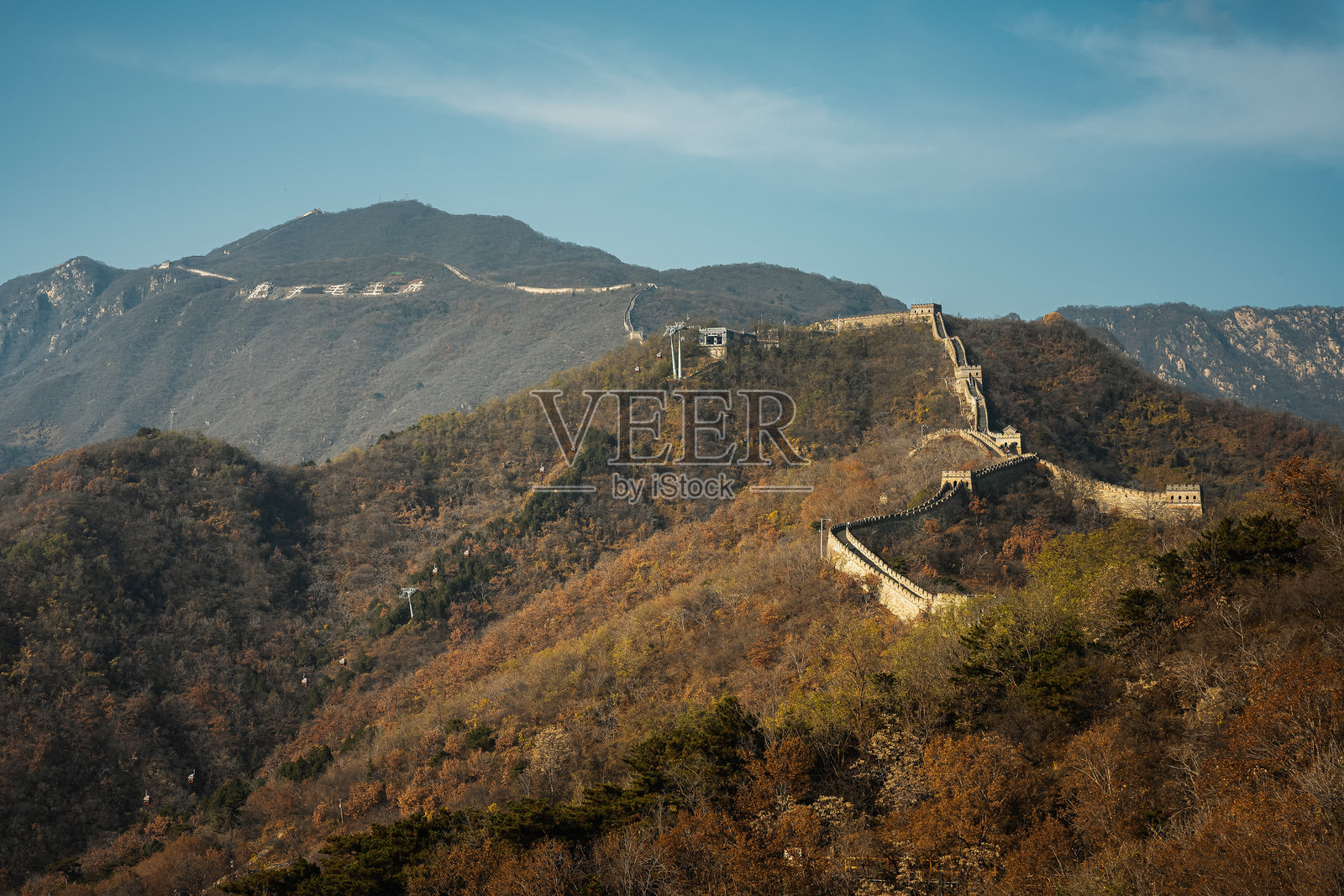 长城的鸟瞰图照片摄影图片