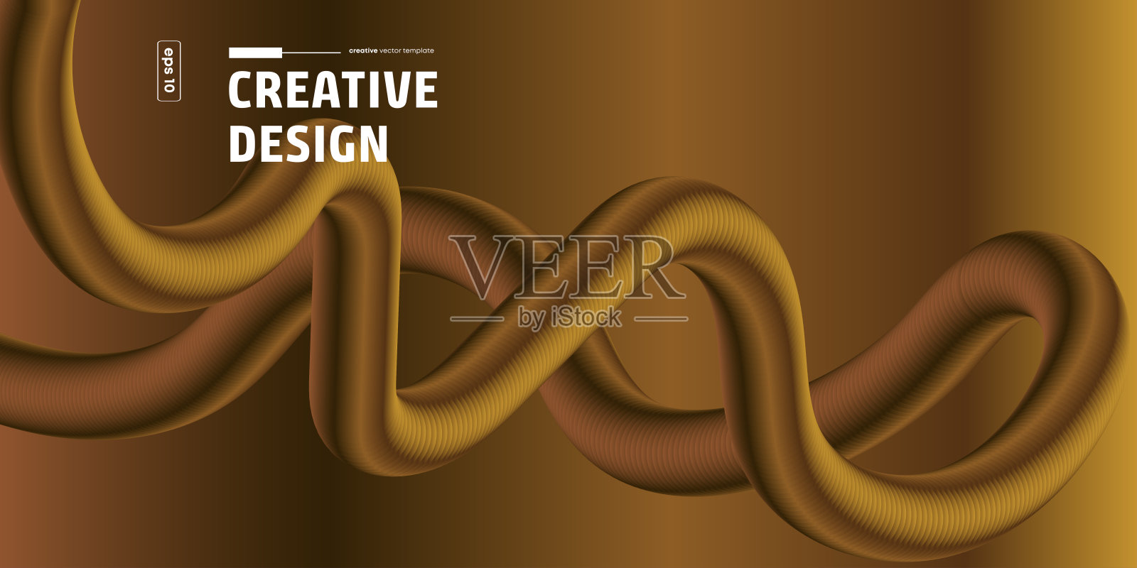 带有颜色渐变线条形状的抽象背景。抽象流体波浪丝带矢量插图。适用于网页横幅、社交媒体横幅的创意概念。柔和的色彩。渐变背景。插画图片素材