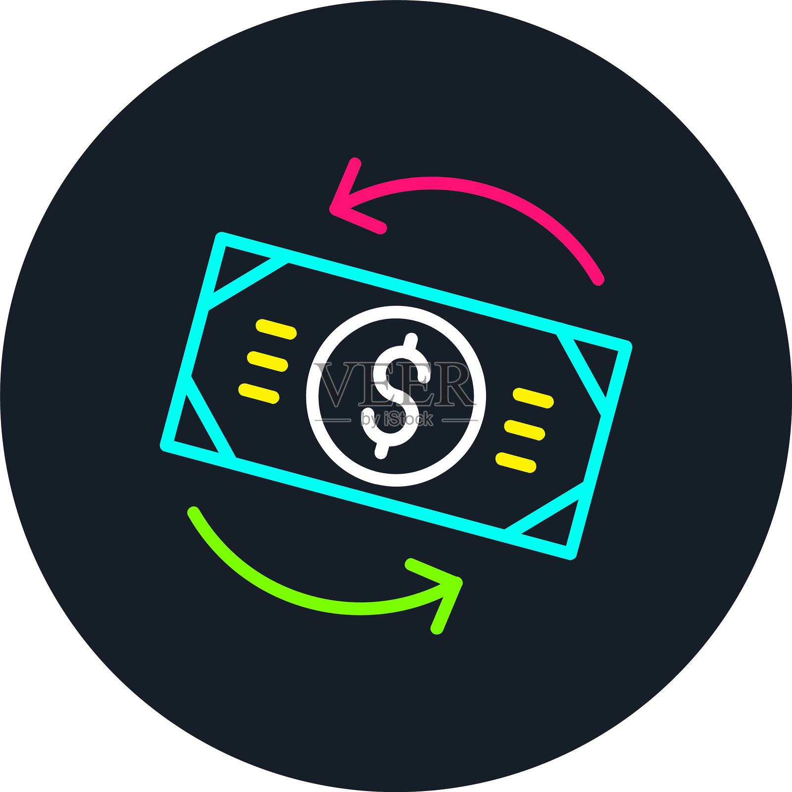 恢复线多色图标插画图片素材