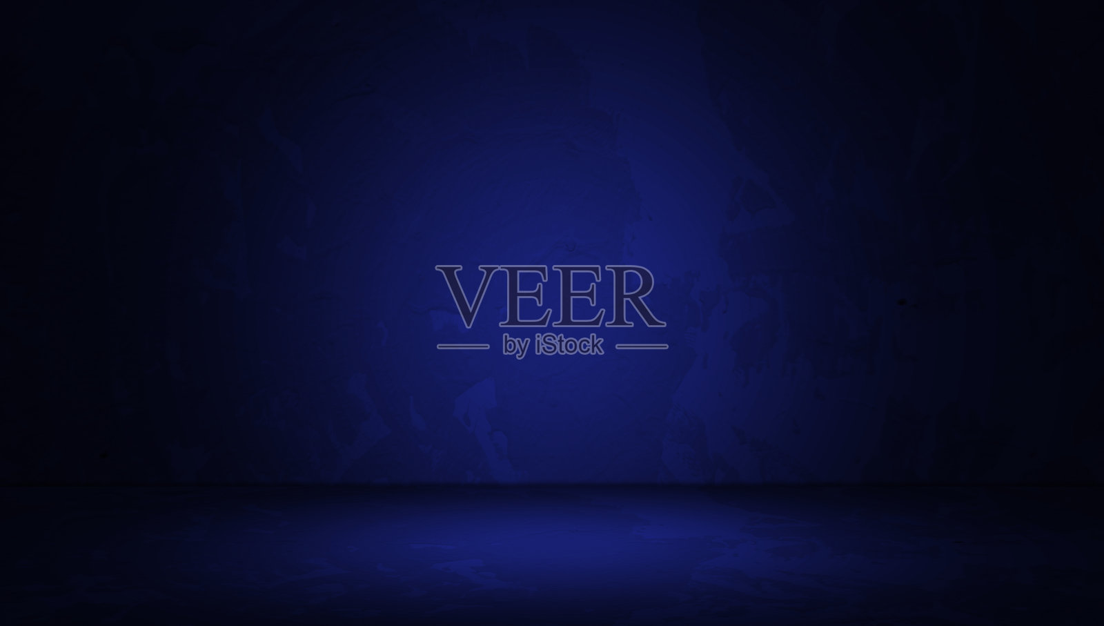 深蓝色混凝土工作室室内,水泥地面背景,留有空白空间。照片摄影图片