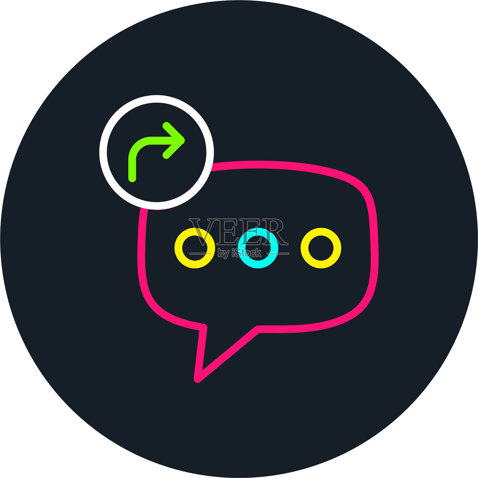 分享线条多色图标插画图片素材