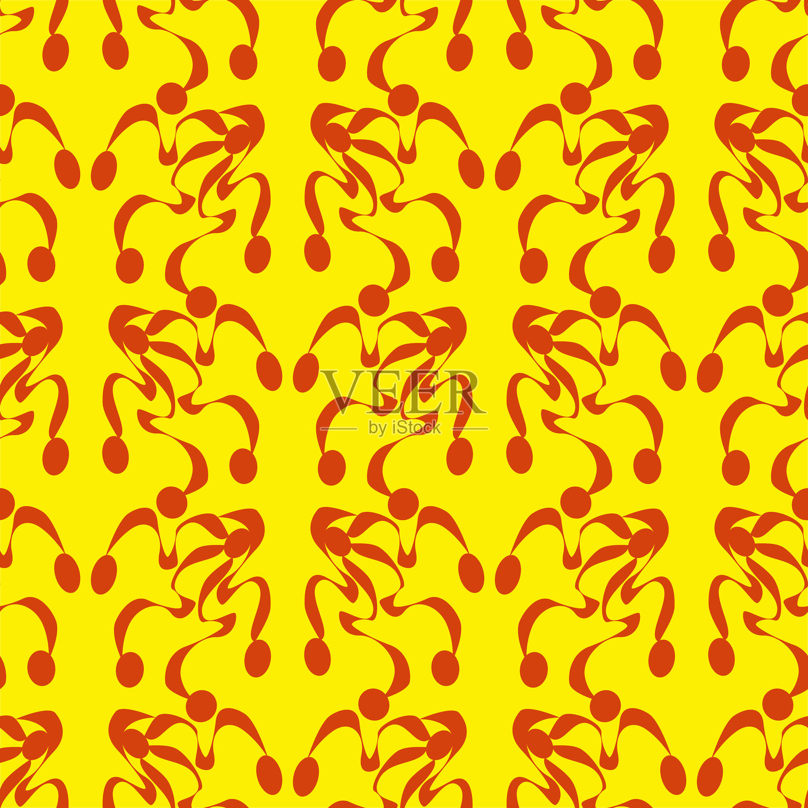 彩色气球的抽象艺术,无缝图案。插画图片素材