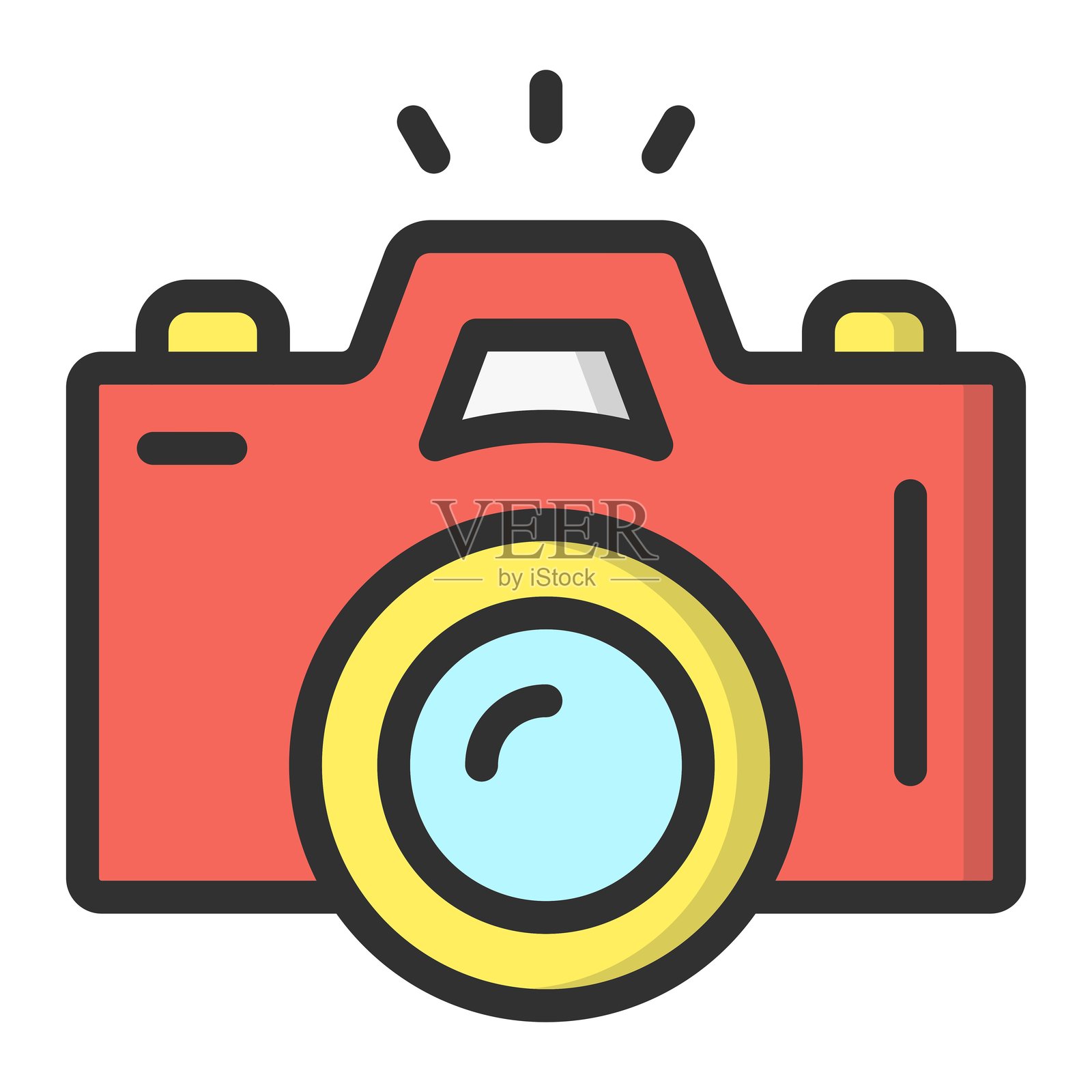 相机矢量图标设计插图插画图片素材