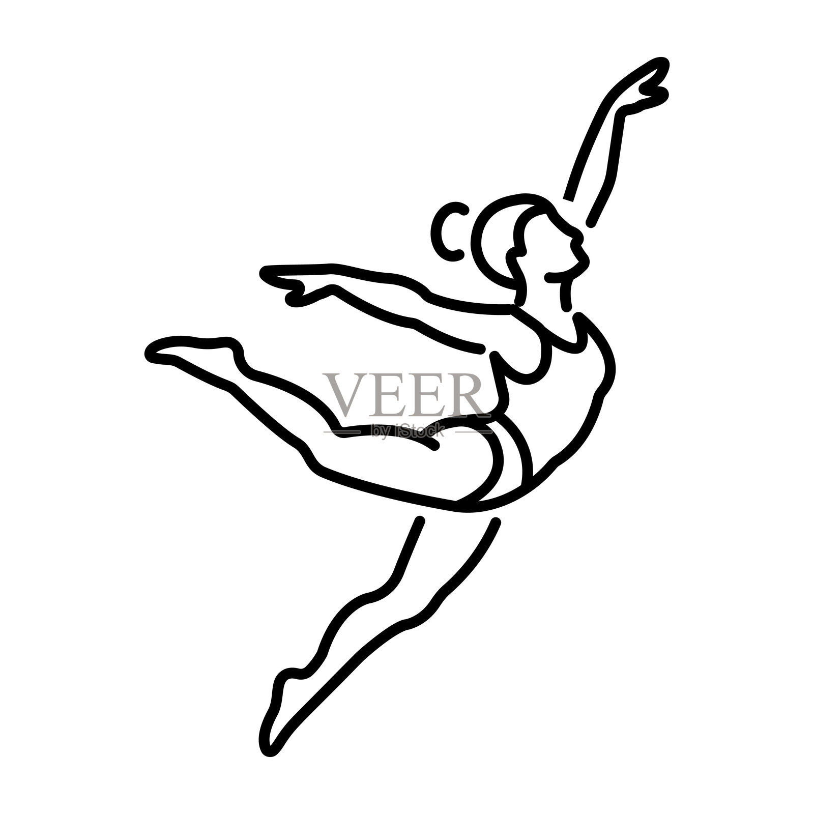 自由式杂技插画图片素材