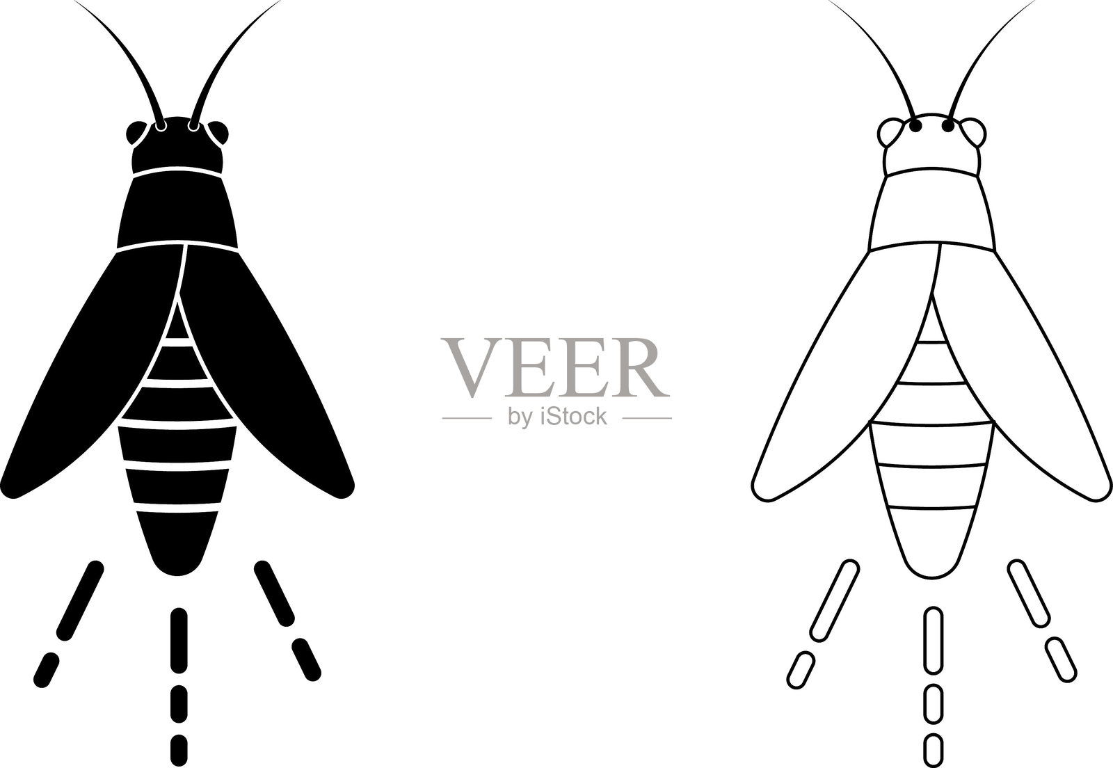 萤火虫图标插画图片素材