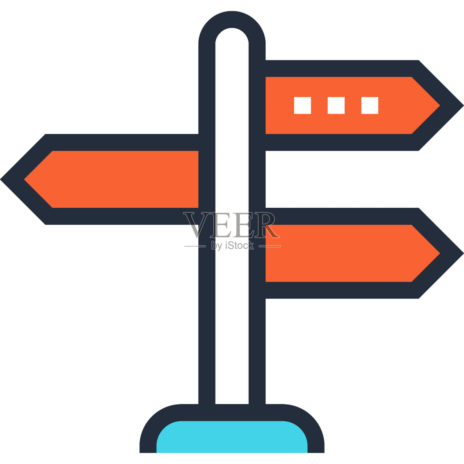 方向插画图片素材